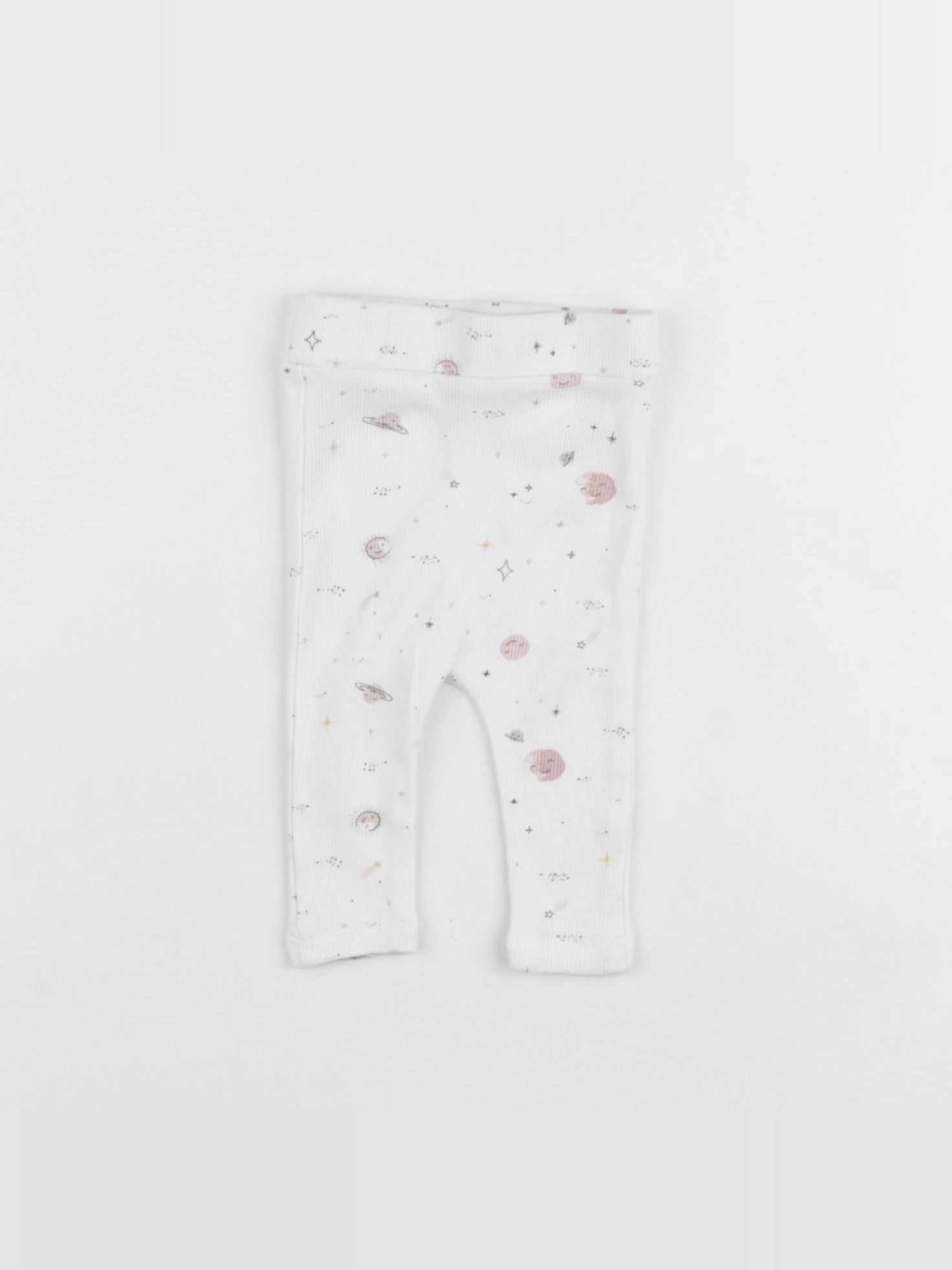 Vertbaudet - legging blanc - 1 mois