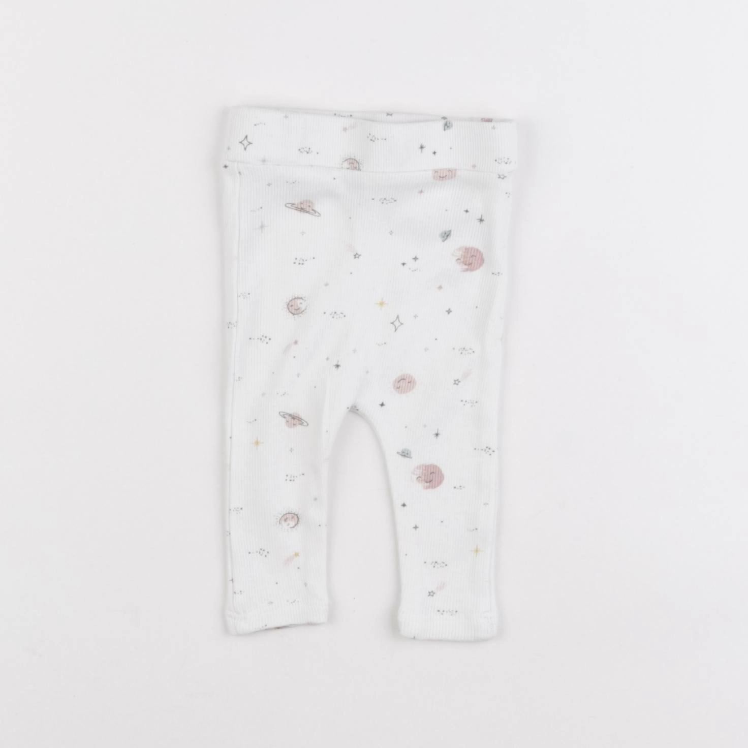 Vertbaudet - legging blanc - 1 mois