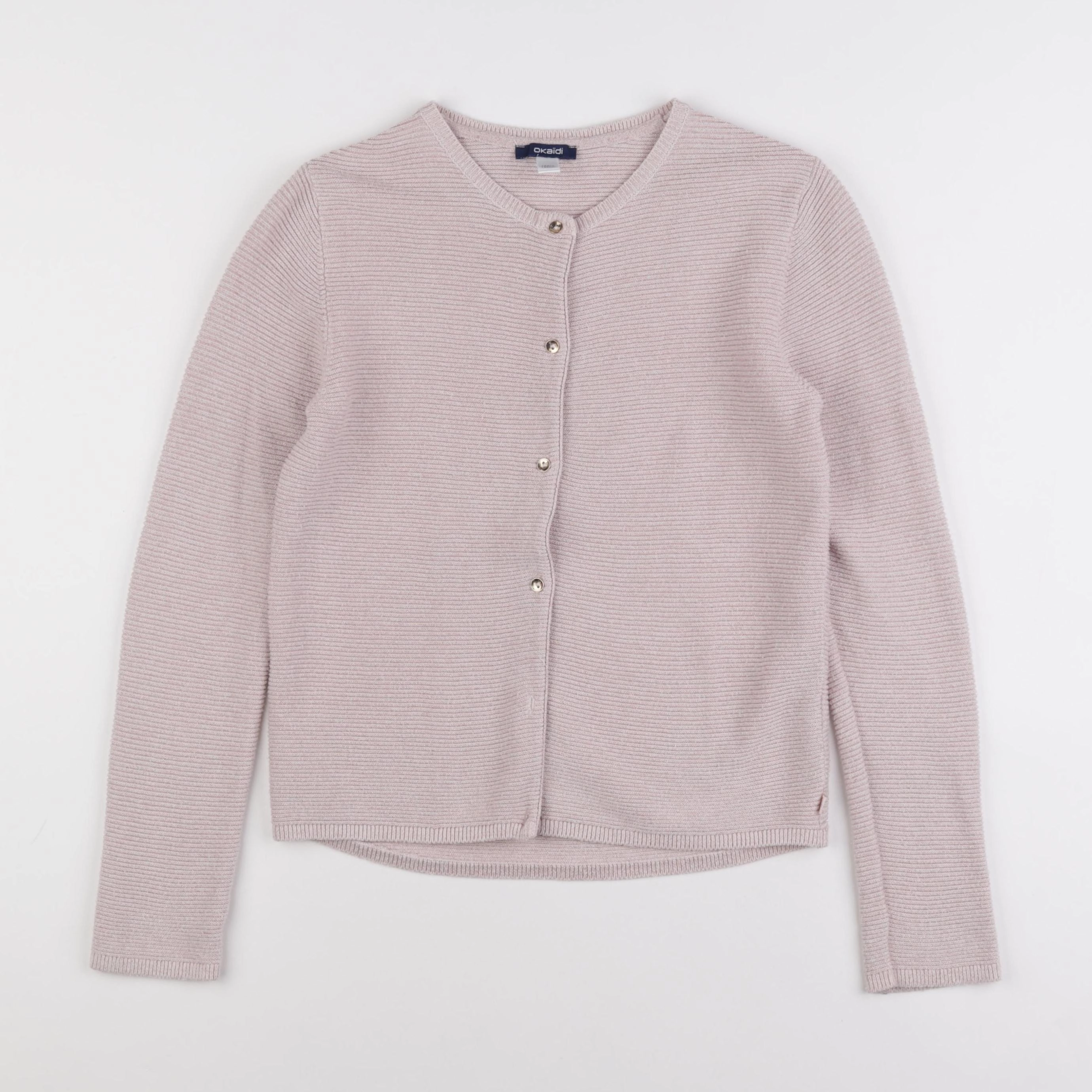 Okaidi - gilet rose, or - 12 ans