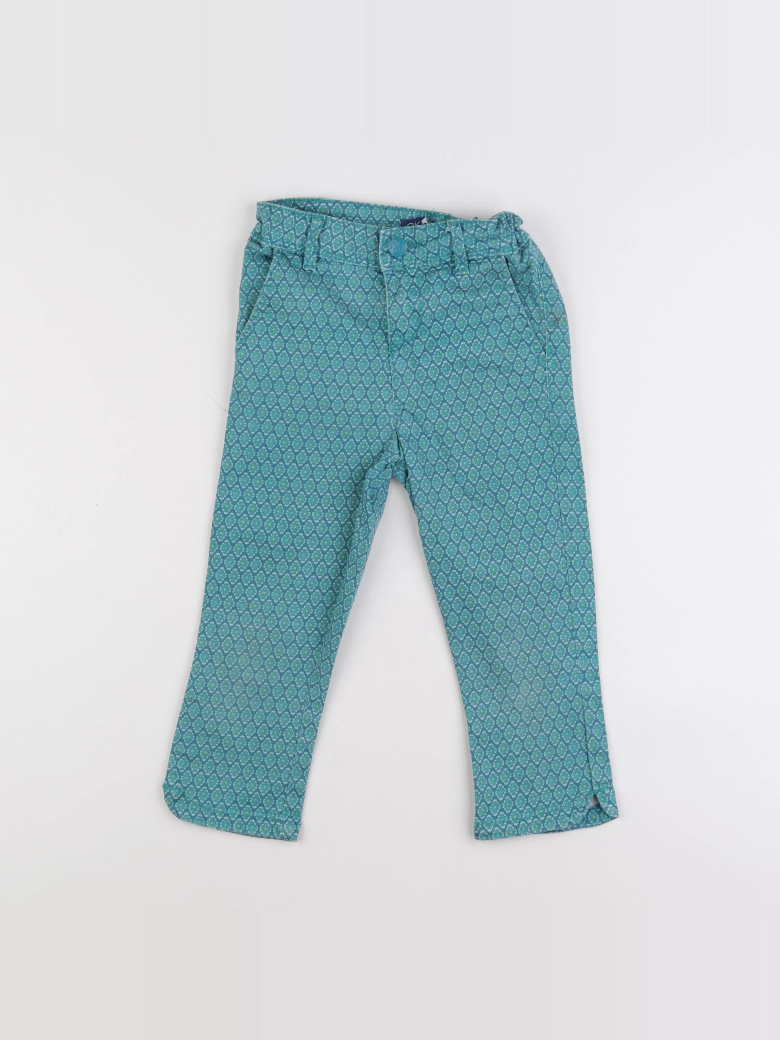 Okaidi - pantacourt vert - 7 ans