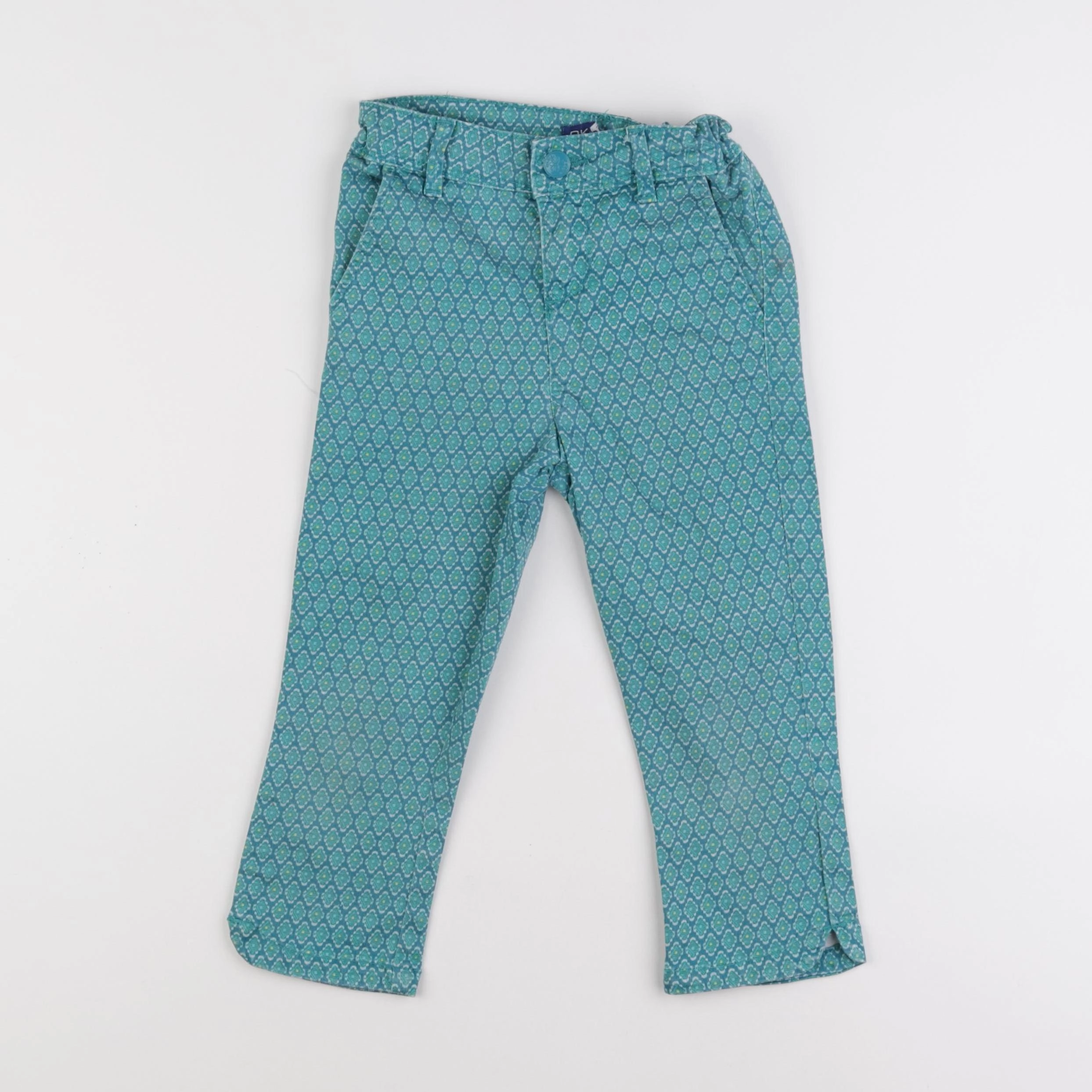 Okaidi - pantacourt vert - 7 ans