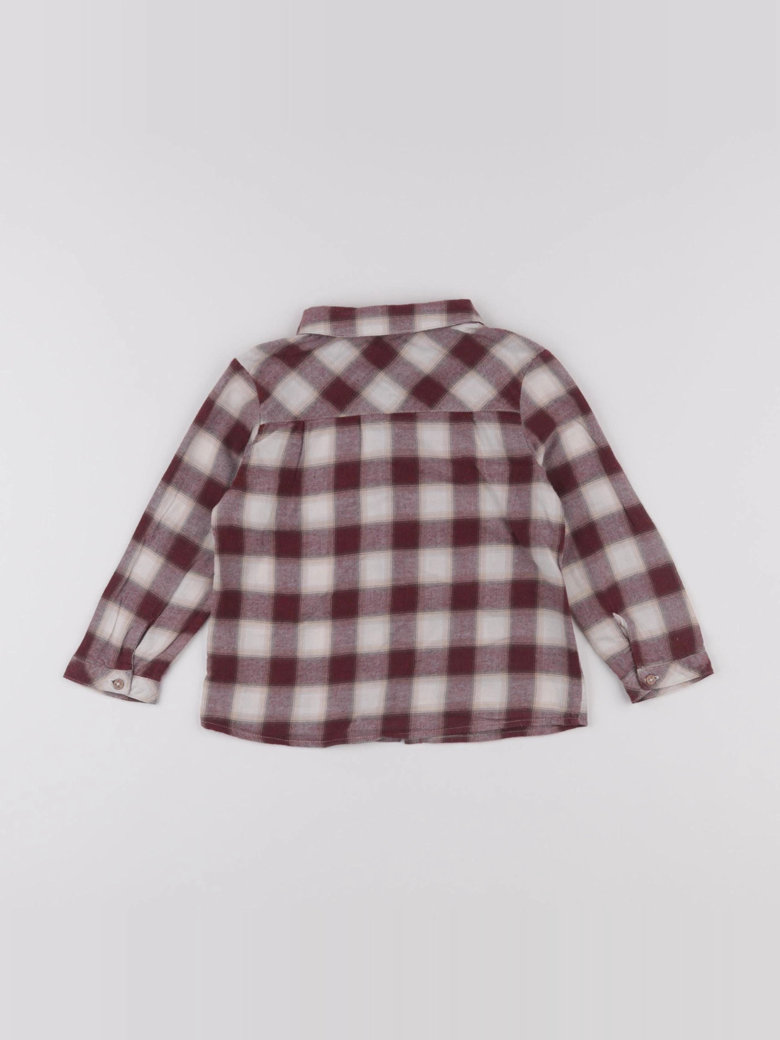 Natalys - chemise rouge - 3 ans
