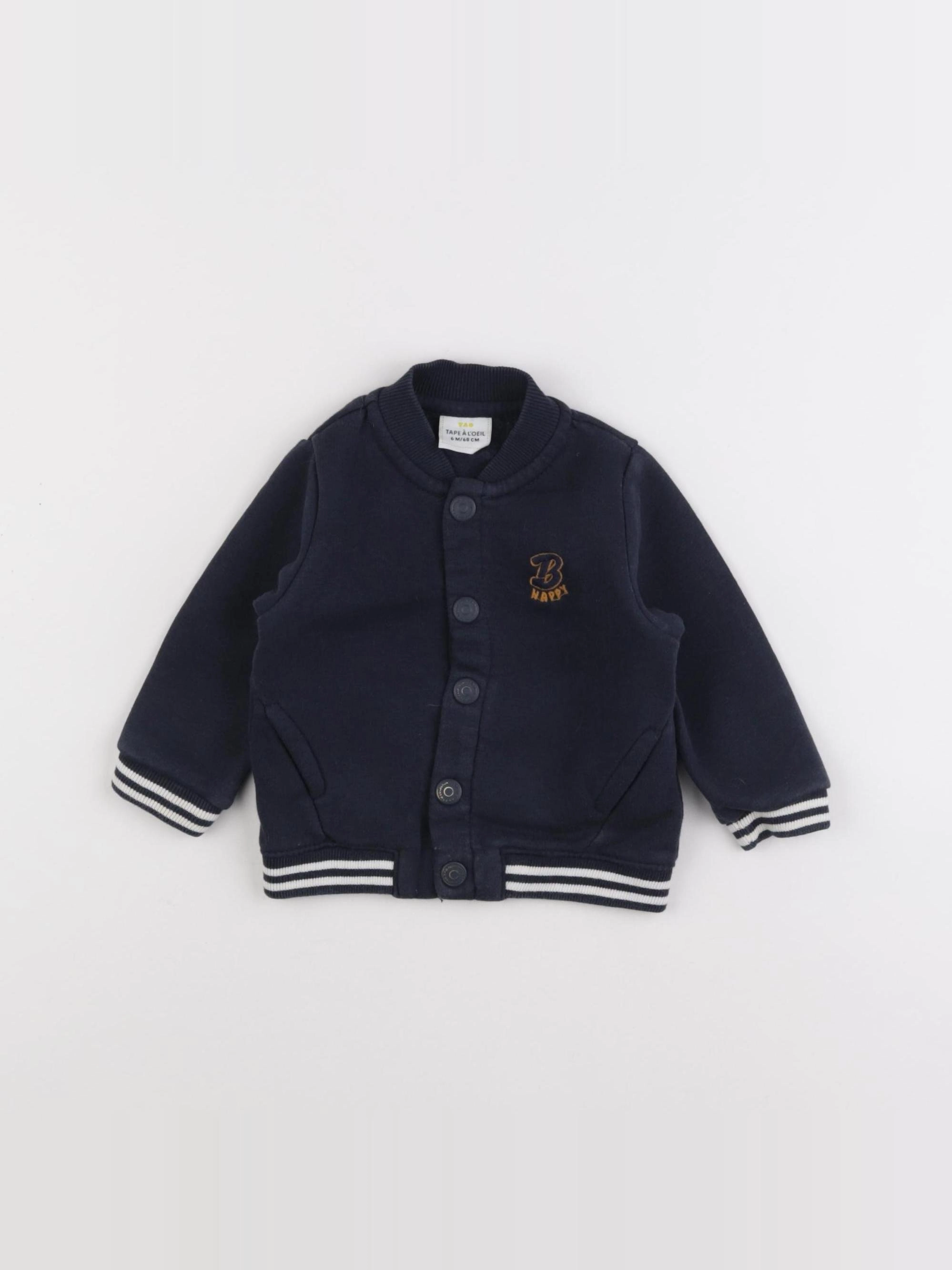 Tape à l'oeil - sweat bleu - 6 mois