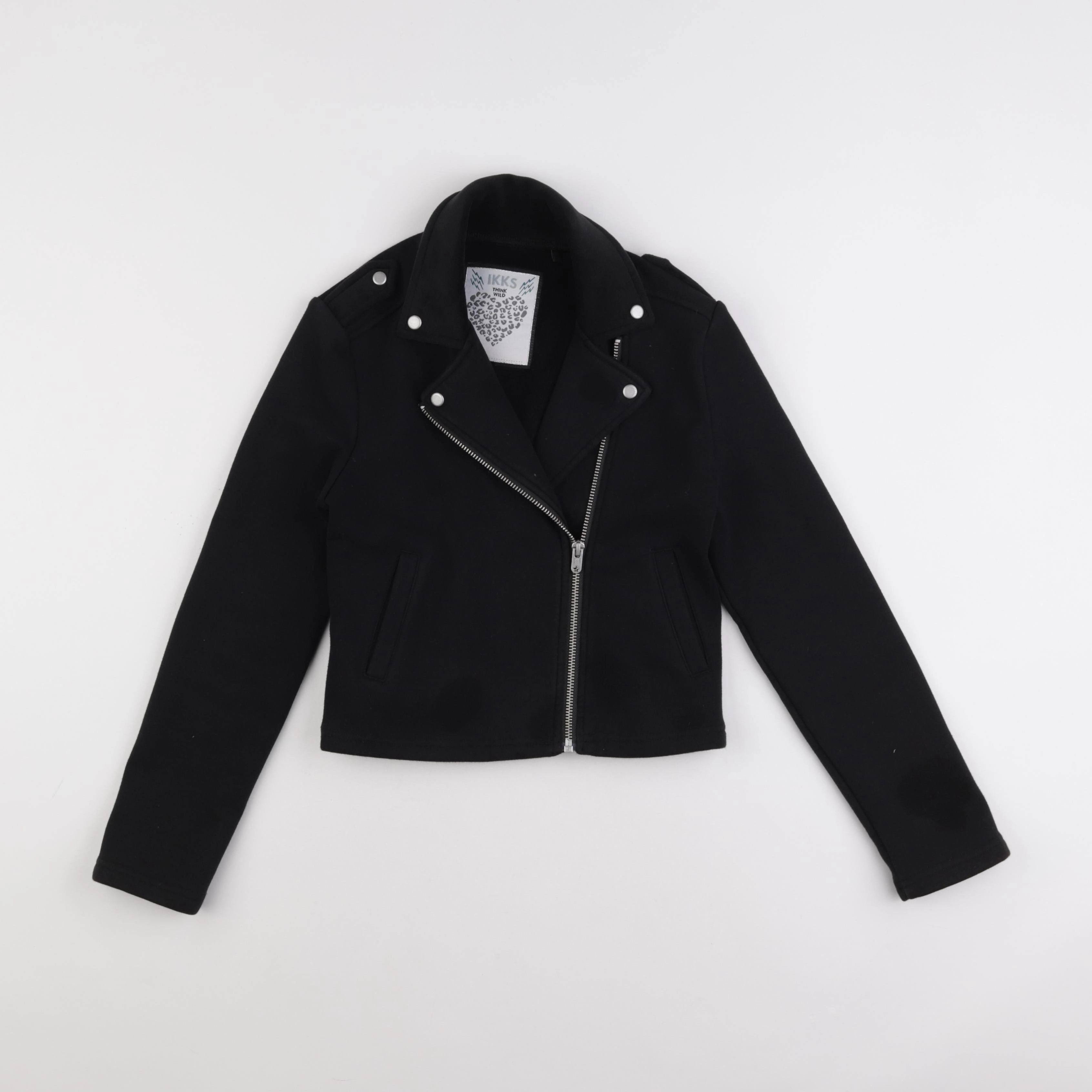 IKKS - veste imprimé au dos noir - 10 ans