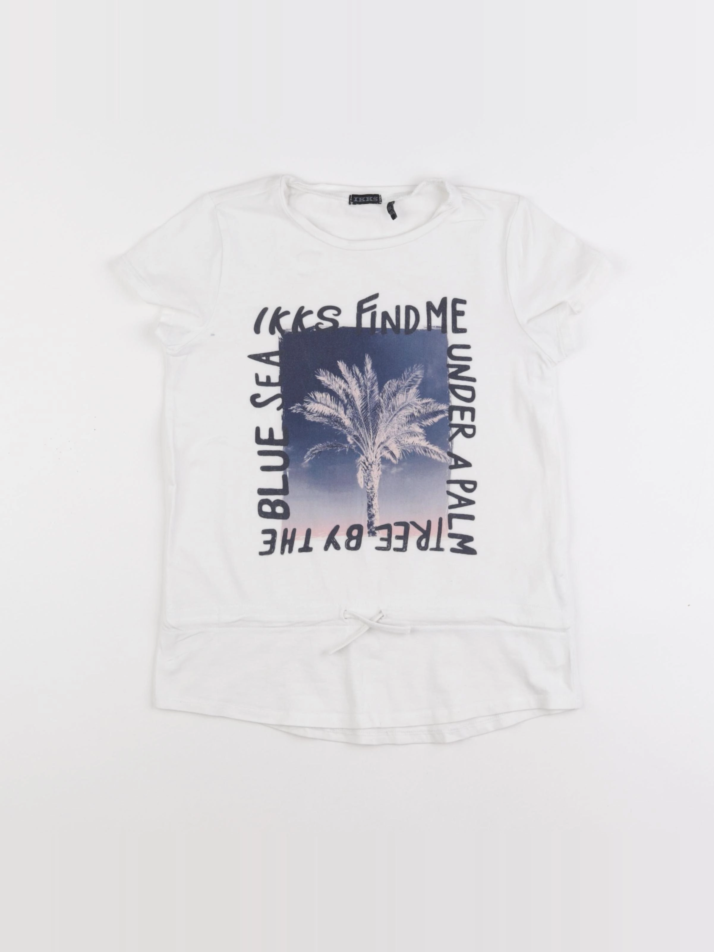 IKKS - tee-shirt blanc - 10 ans