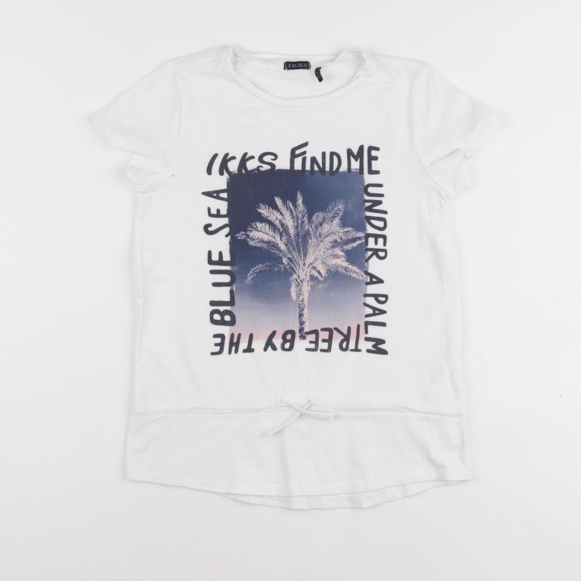 IKKS - tee-shirt blanc - 10 ans