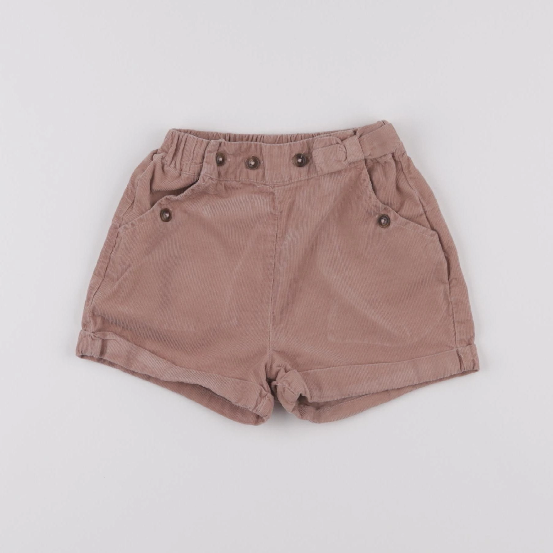 Vertbaudet - short beige - 2 ans