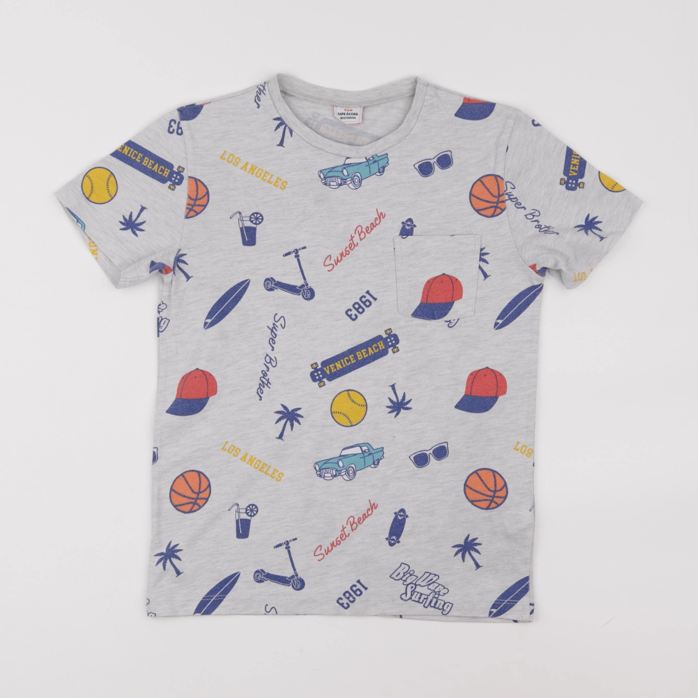 Tape à l'oeil - tee-shirt multicolore - 10 ans