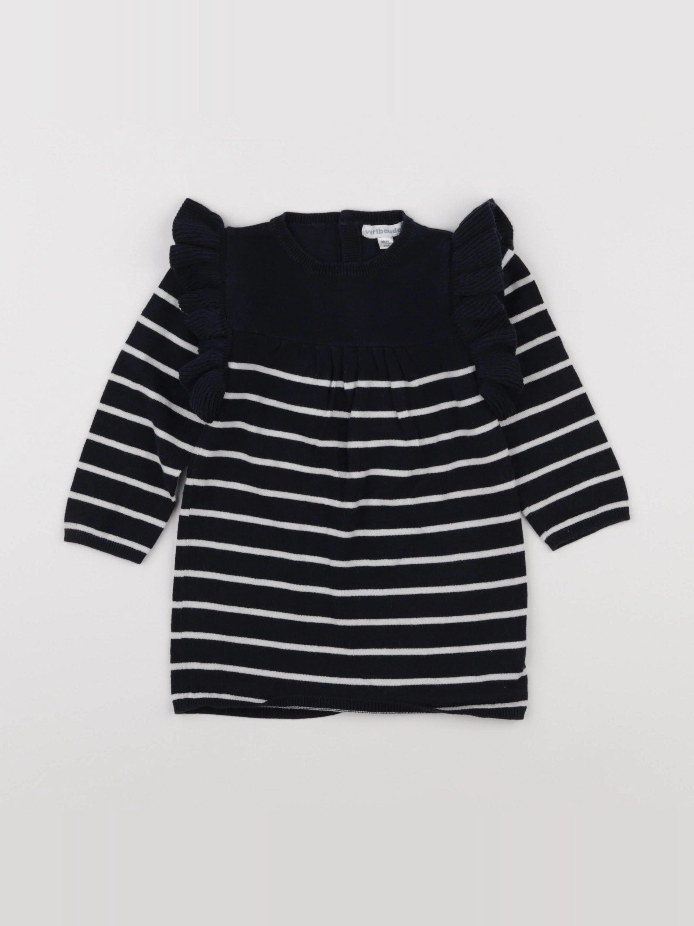 Vertbaudet - robe bleu - 24 mois