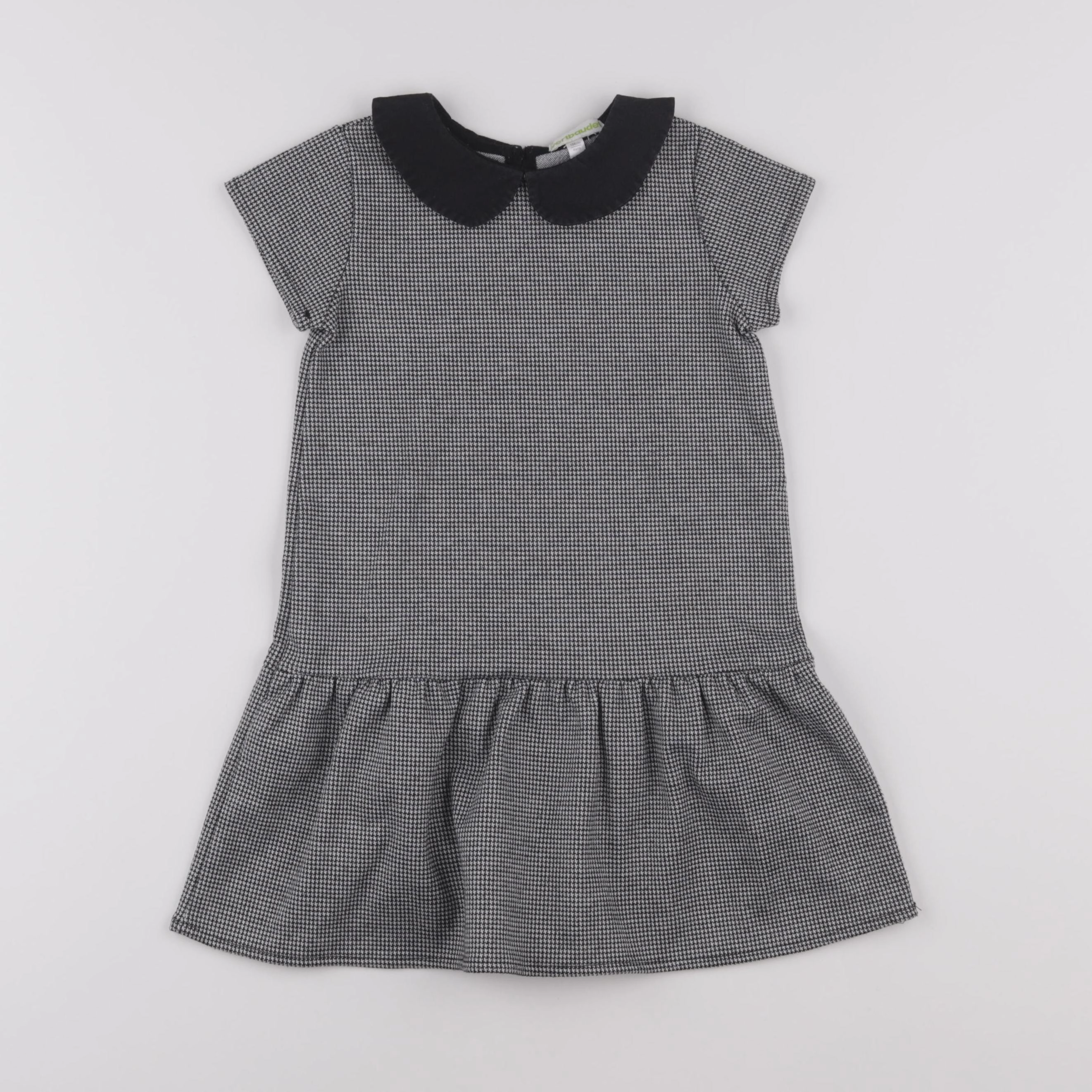 Vertbaudet - robe blanc, noir - 4 ans