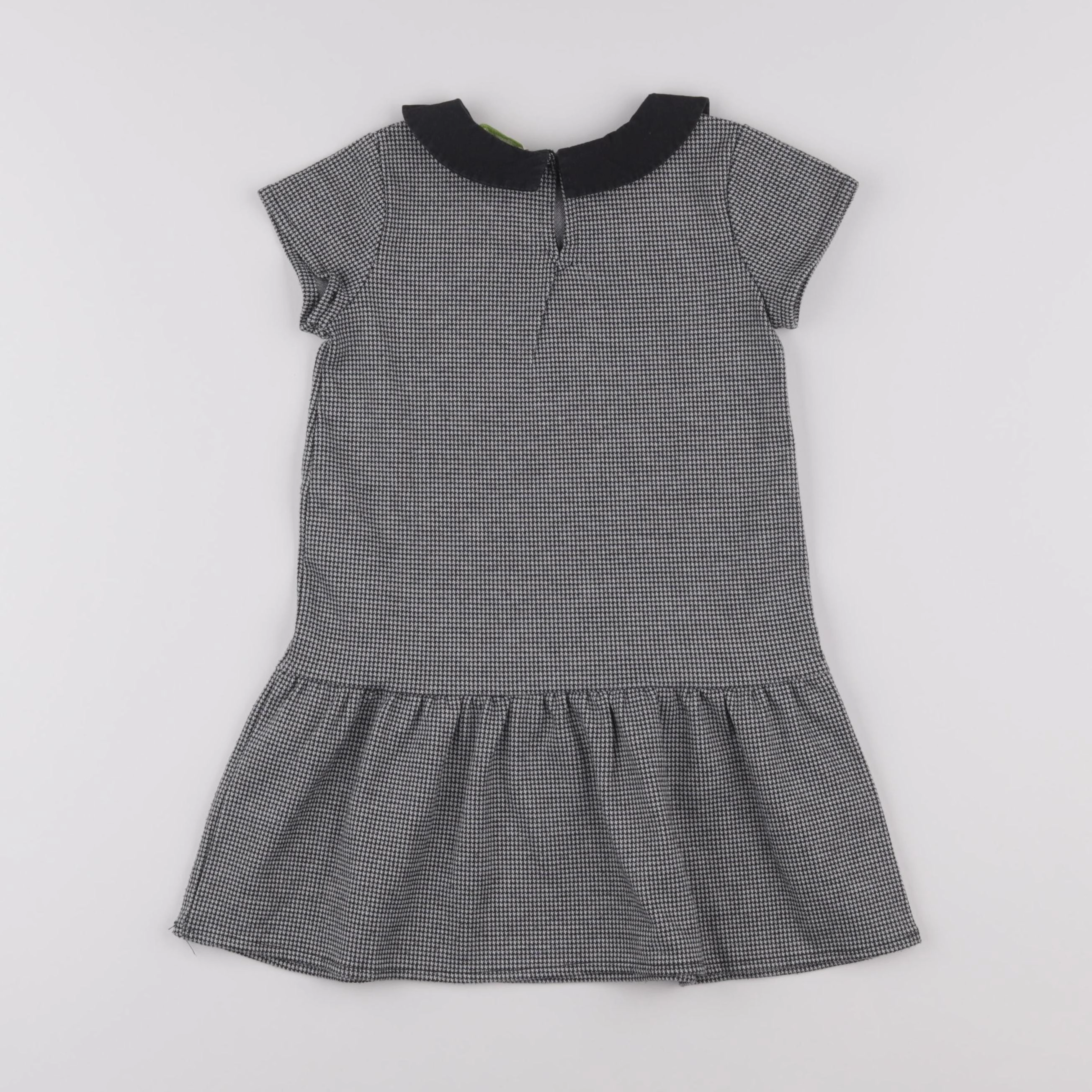 Vertbaudet - robe blanc, noir - 4 ans