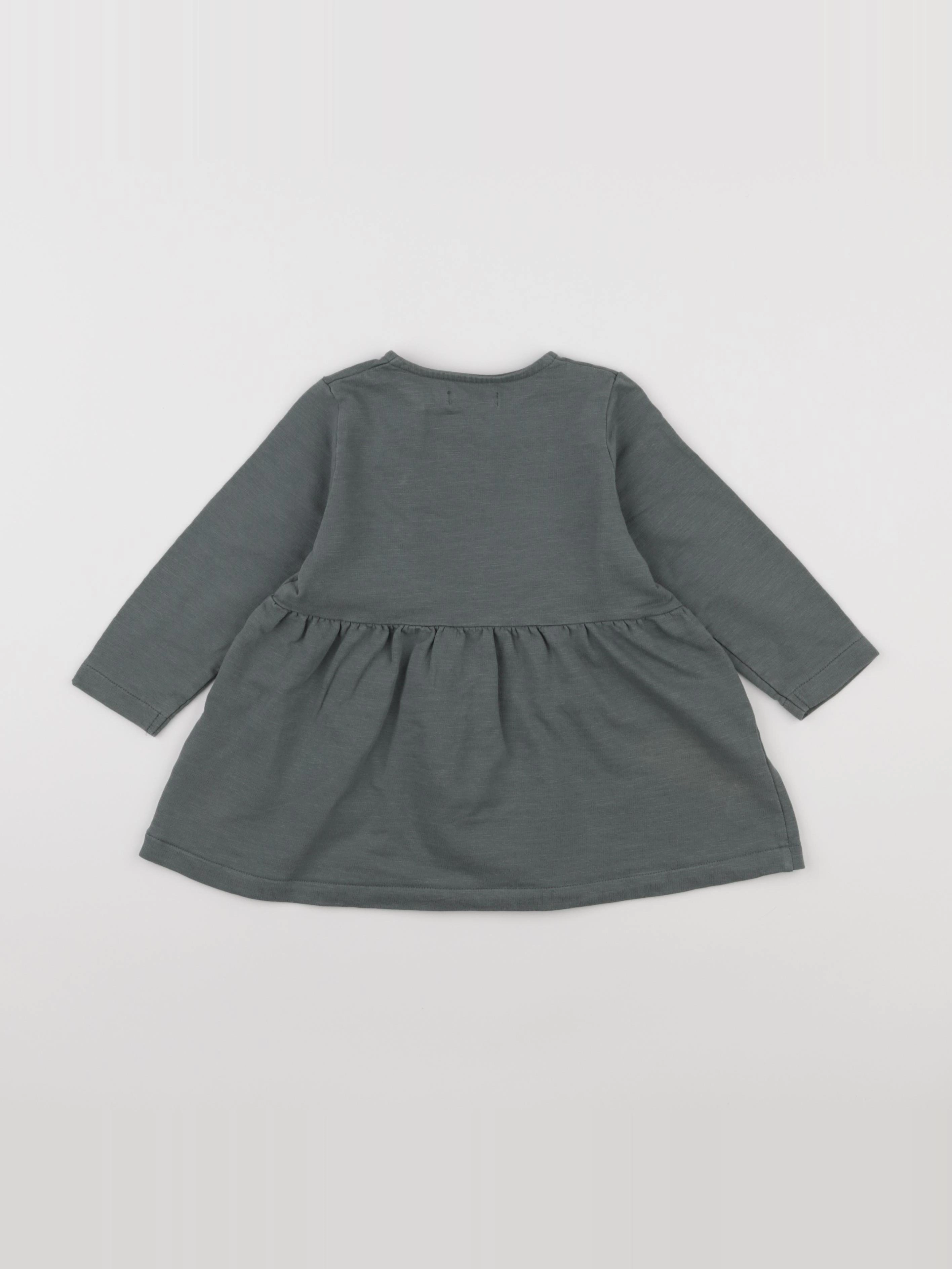 Vertbaudet - robe vert - 24 mois