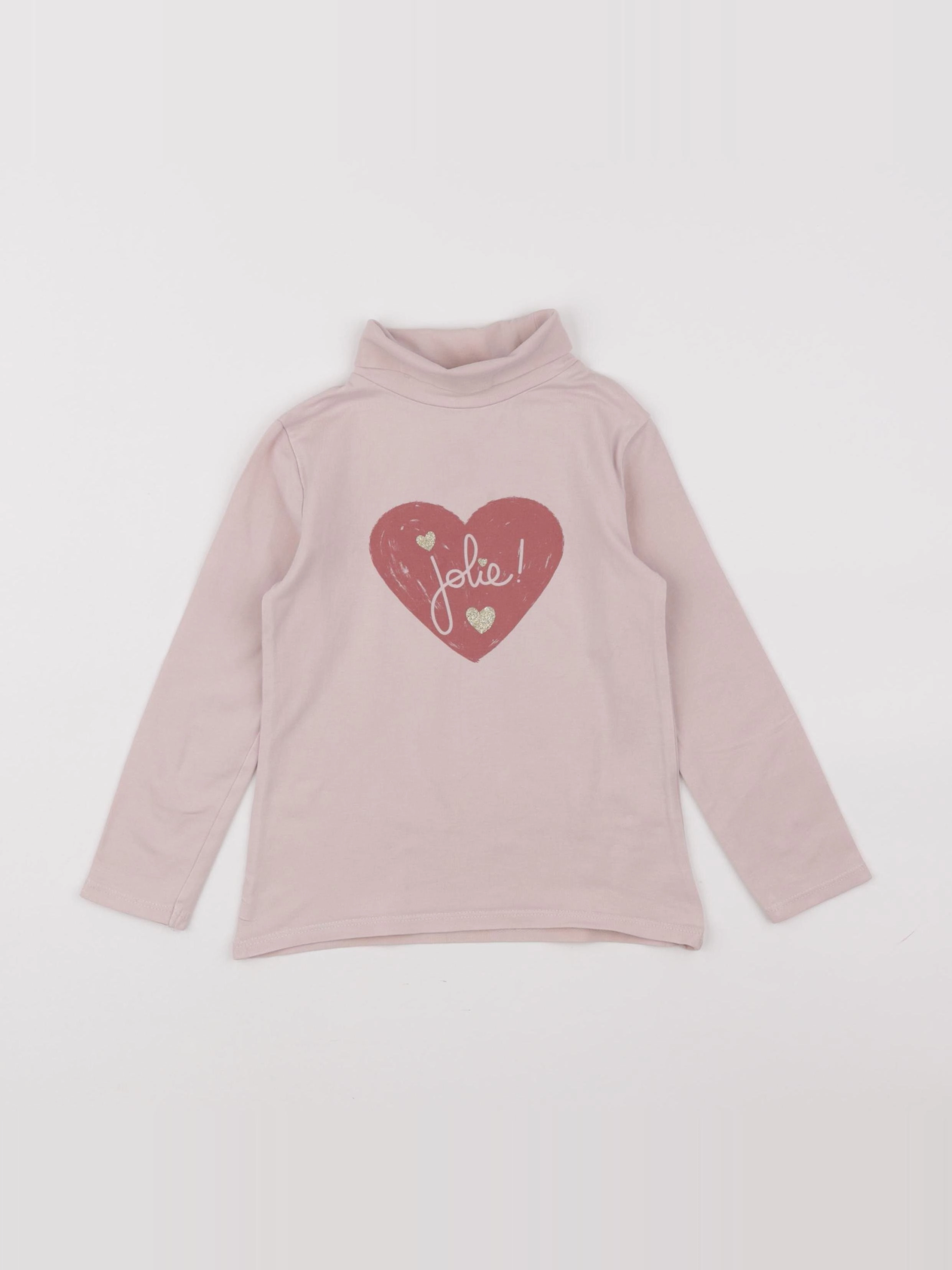 Vertbaudet - sous-pull rose - 4 ans