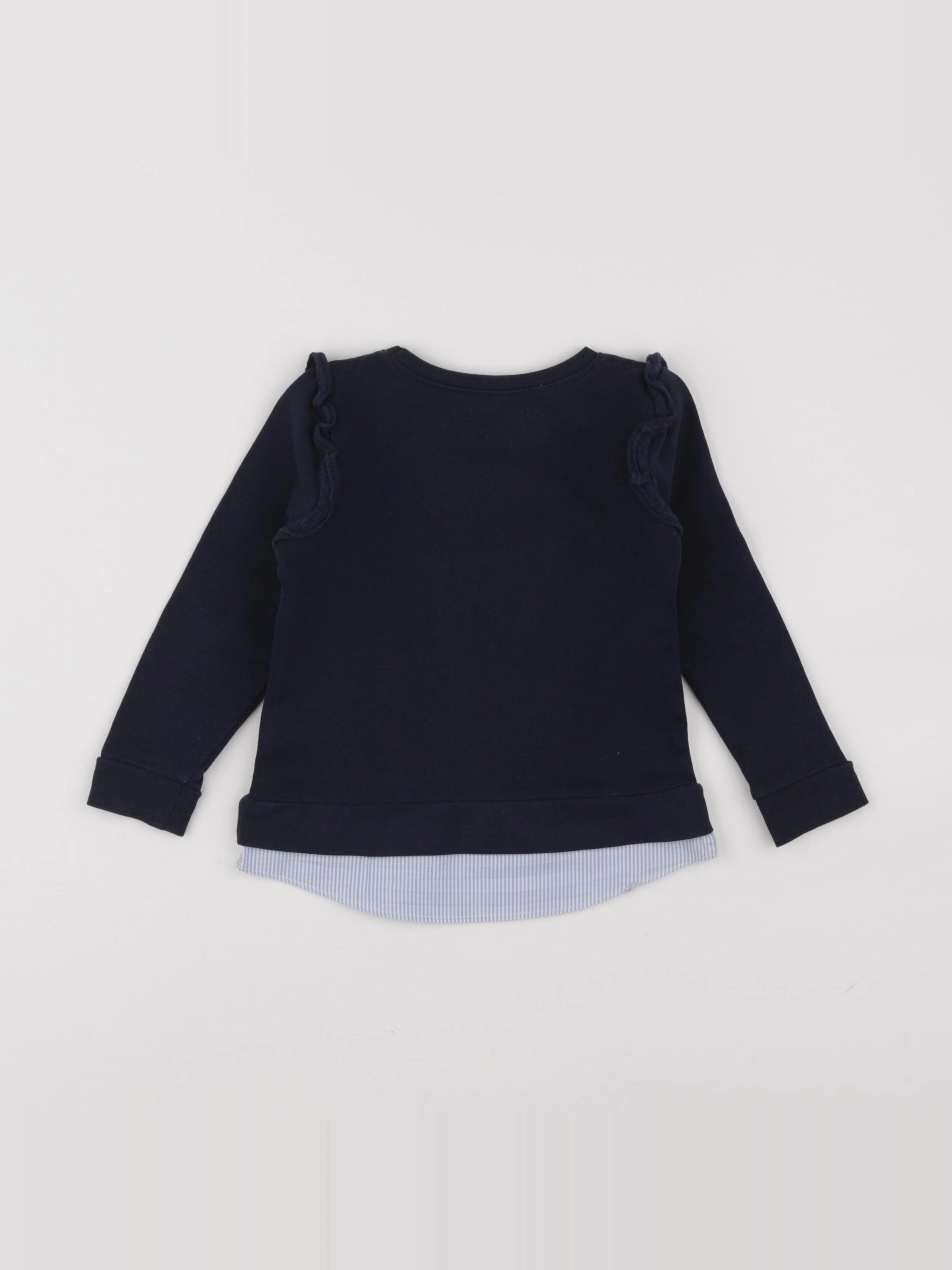 Vertbaudet - sweat bleu - 3 ans