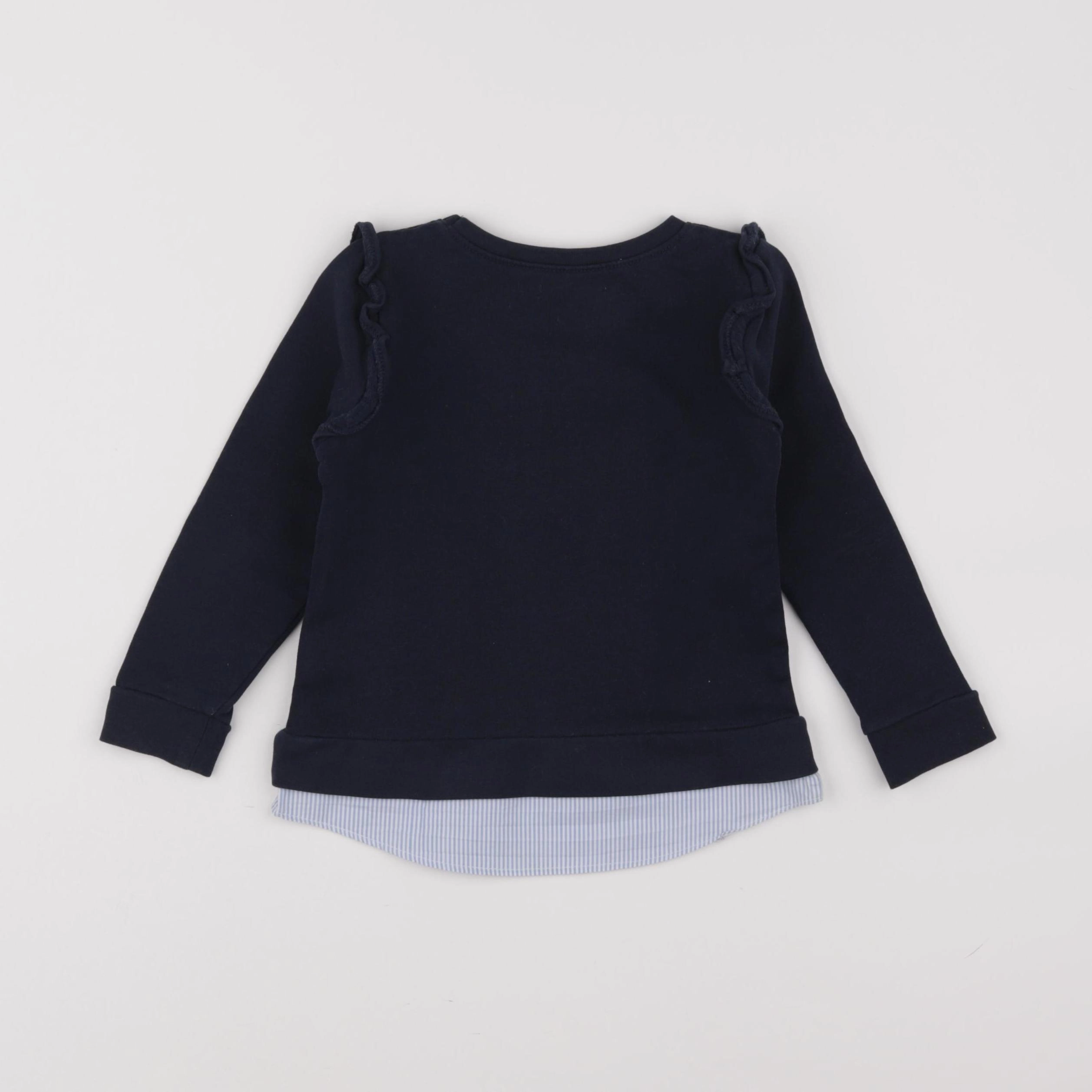 Vertbaudet - sweat bleu - 3 ans