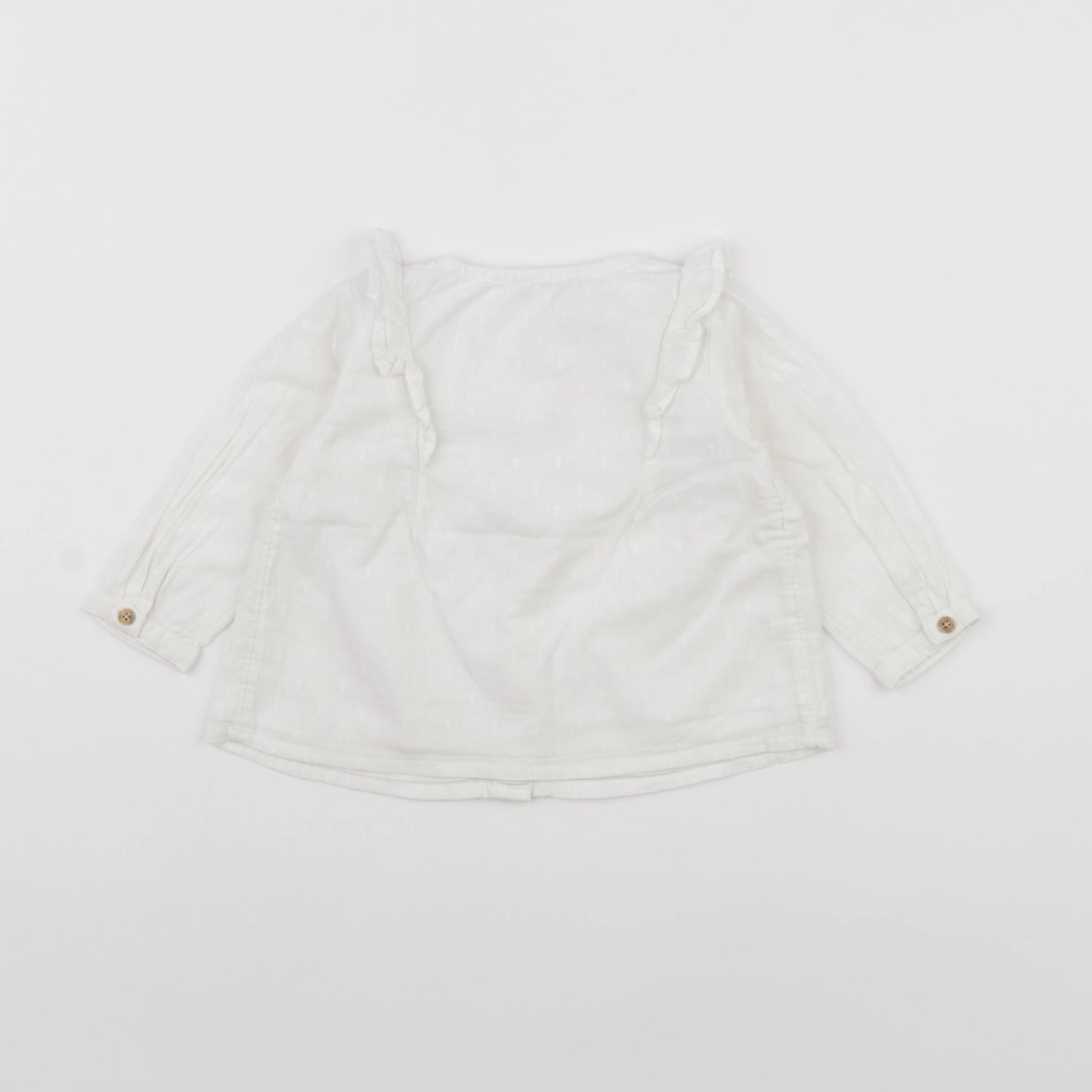 Vertbaudet - blouse blanc - 6 mois