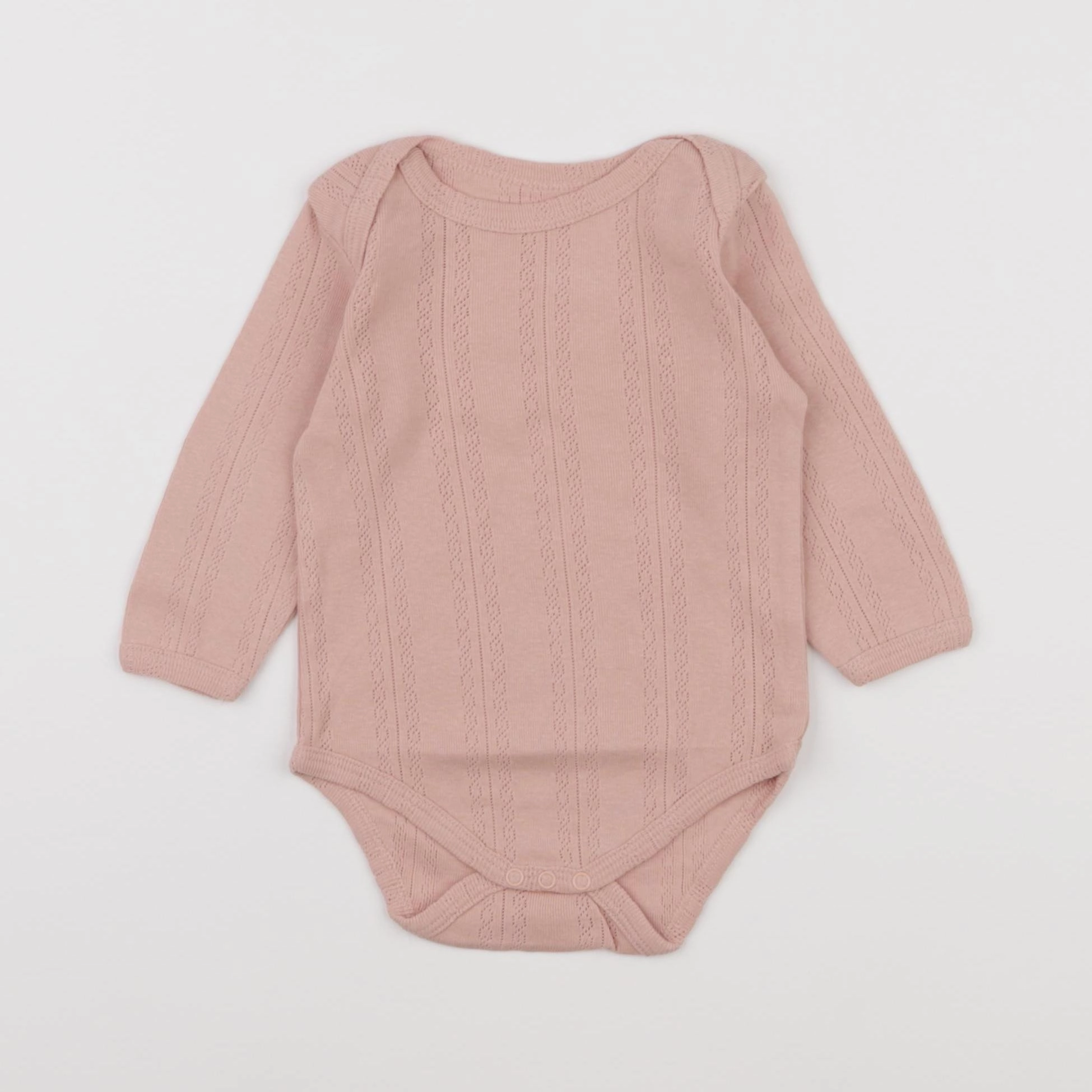 Vertbaudet - body rose - 9 mois