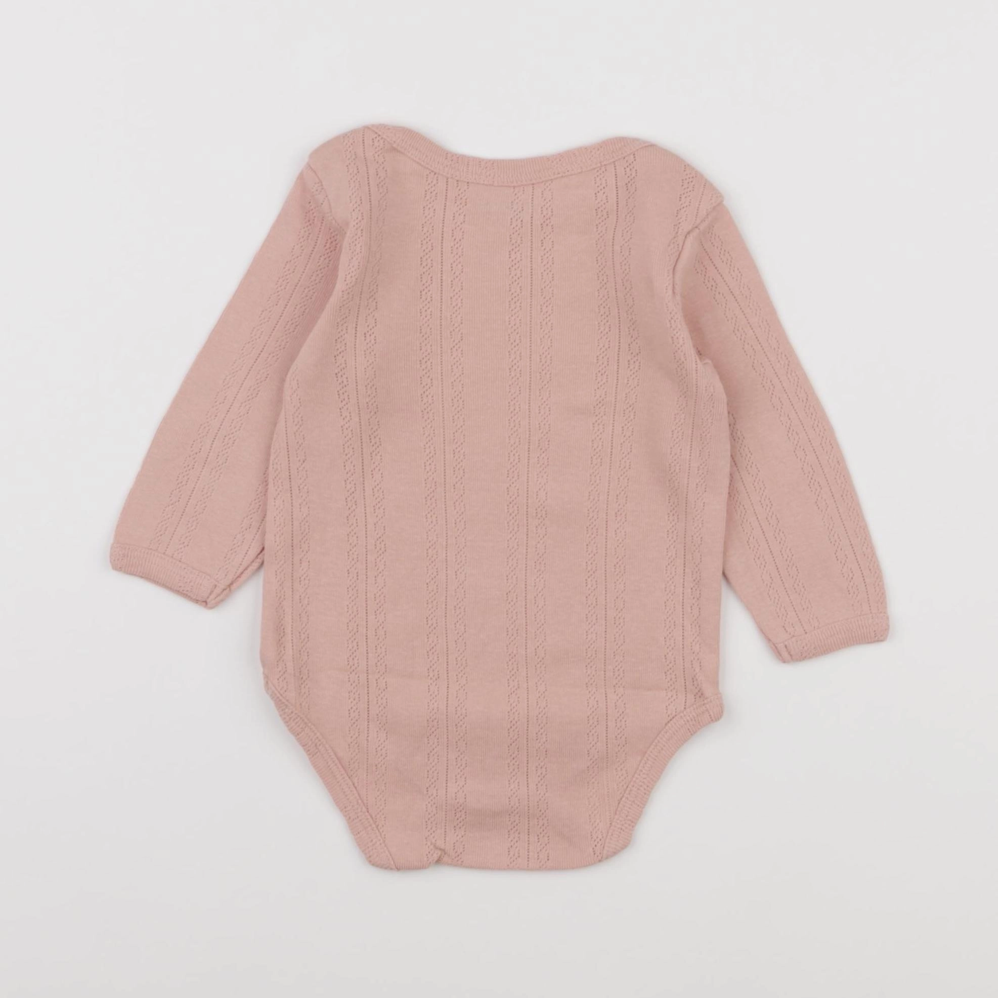 Vertbaudet - body rose - 9 mois
