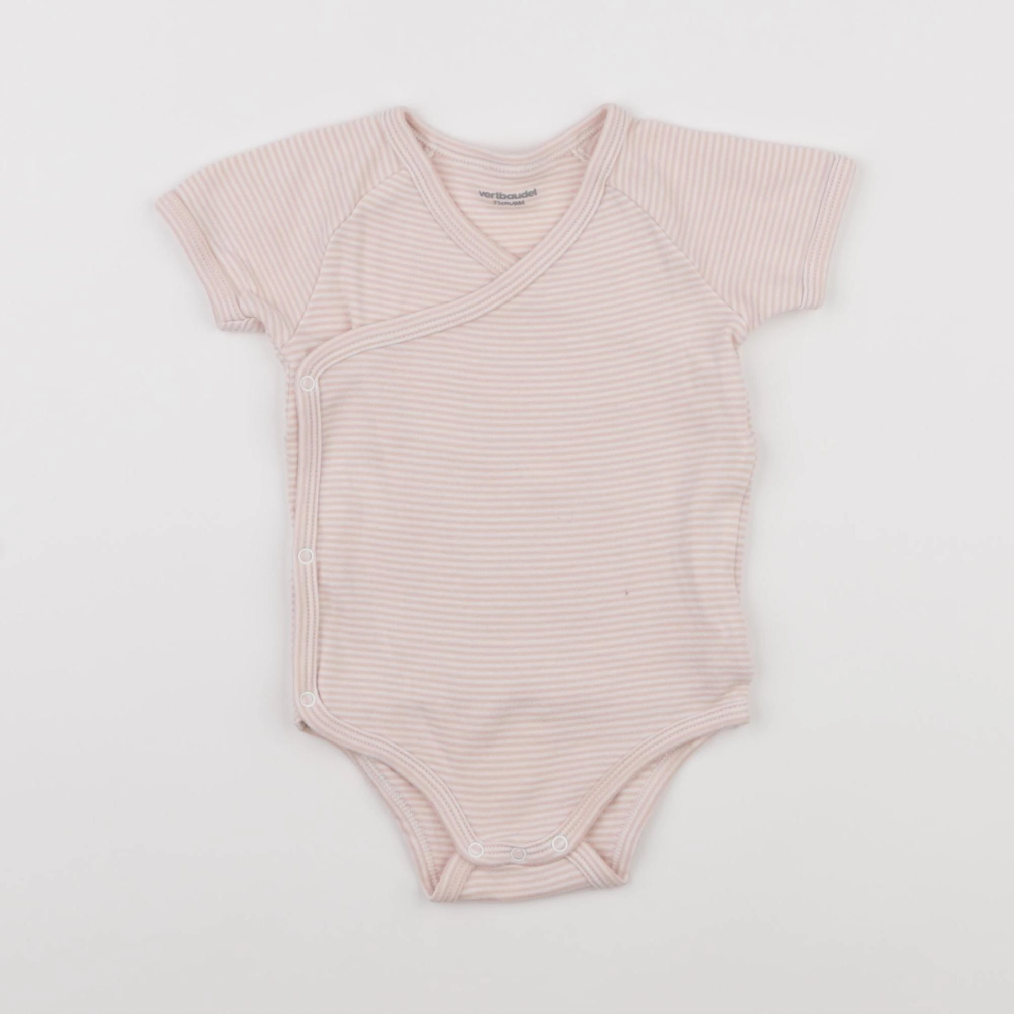 Vertbaudet - body rose - 9 mois