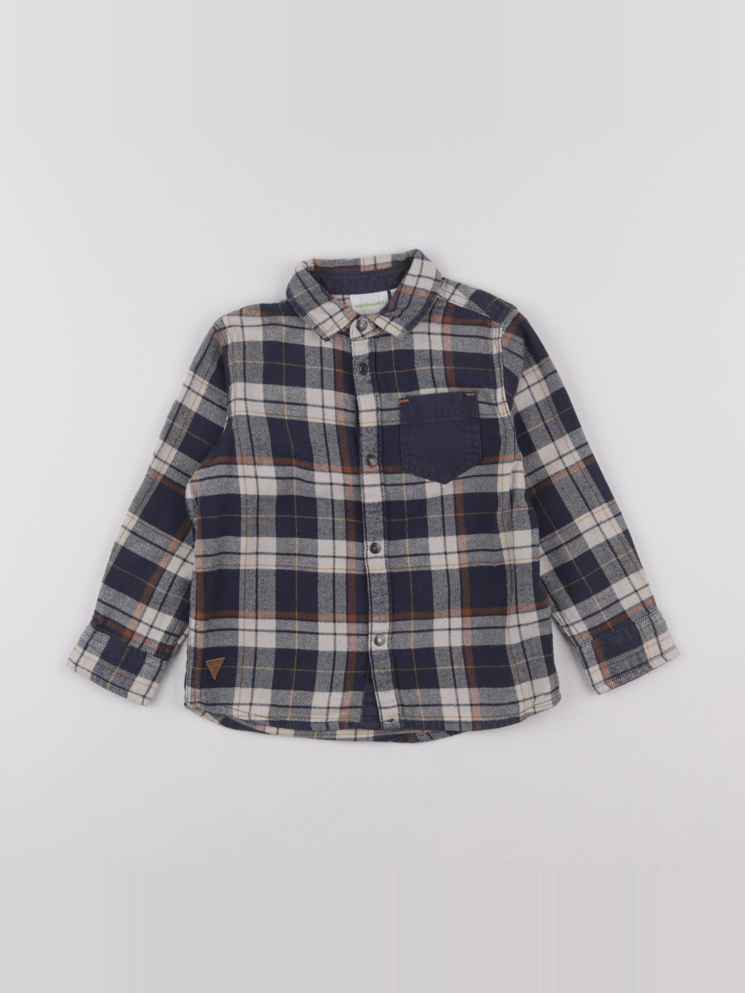 Vertbaudet - chemise bleu - 4 ans