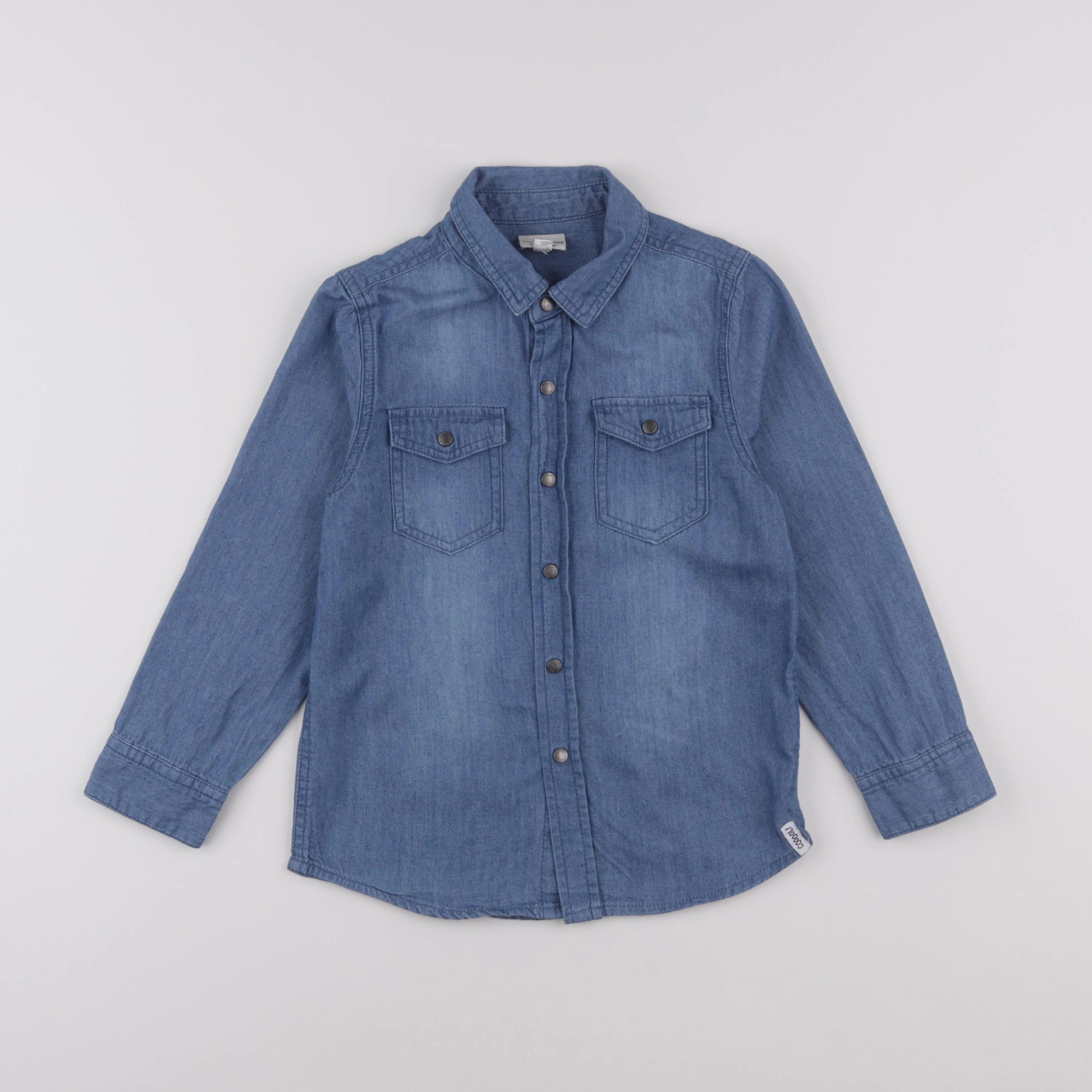 Vertbaudet - chemise bleu - 6 ans
