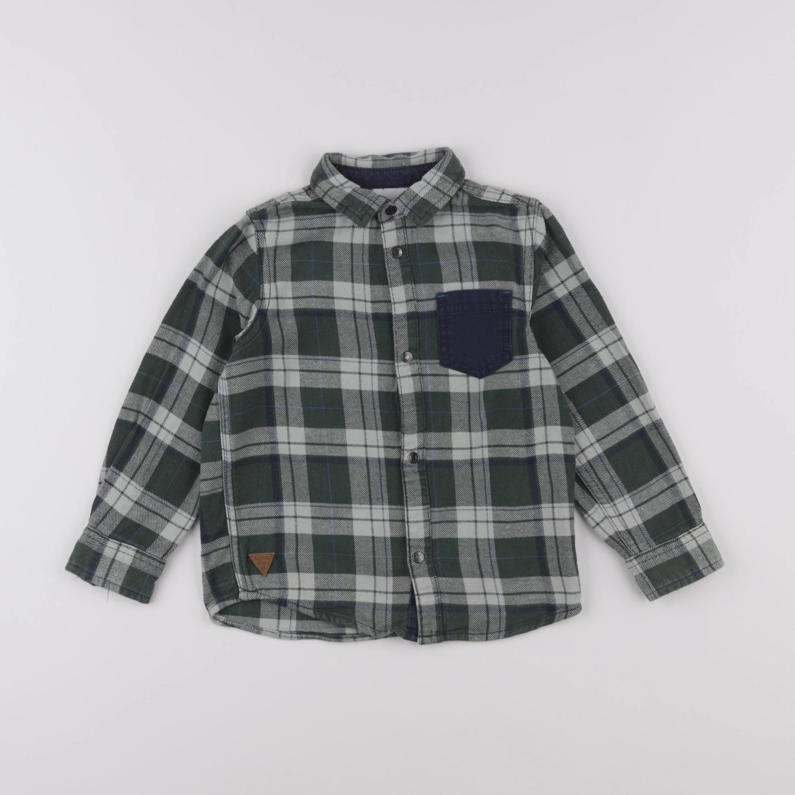 Vertbaudet - chemise vert - 5 ans