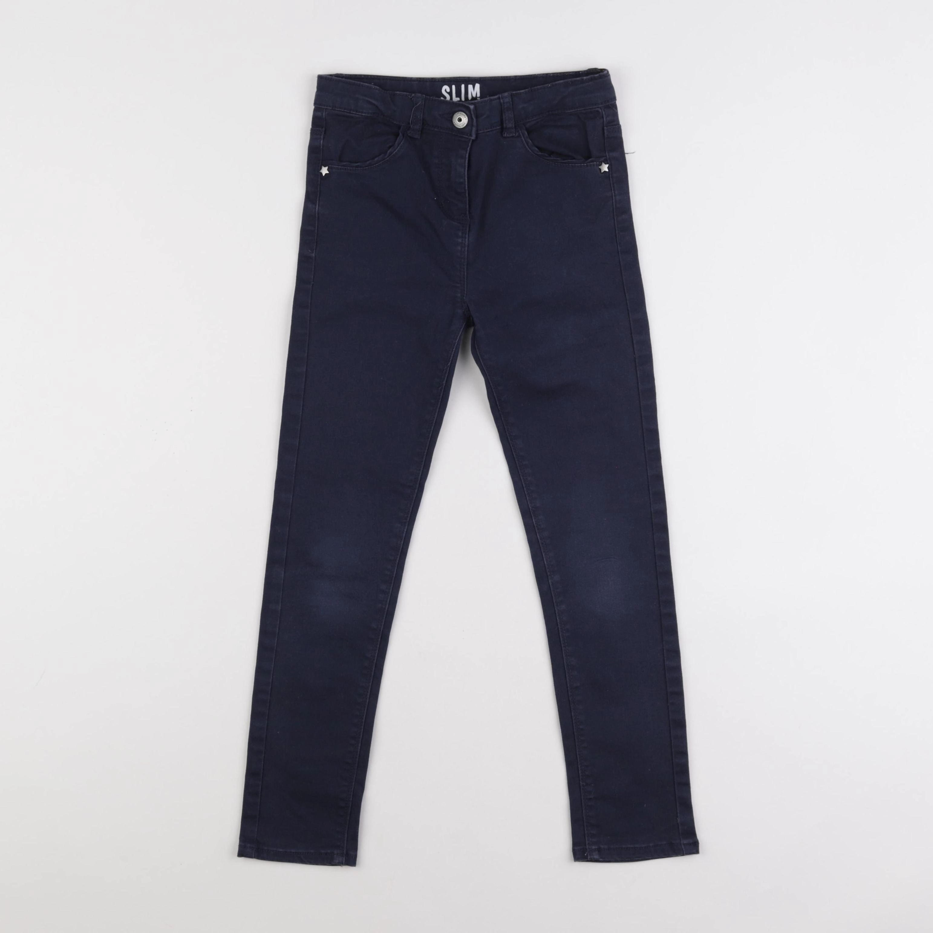 Vertbaudet - pantalon bleu - 8 ans