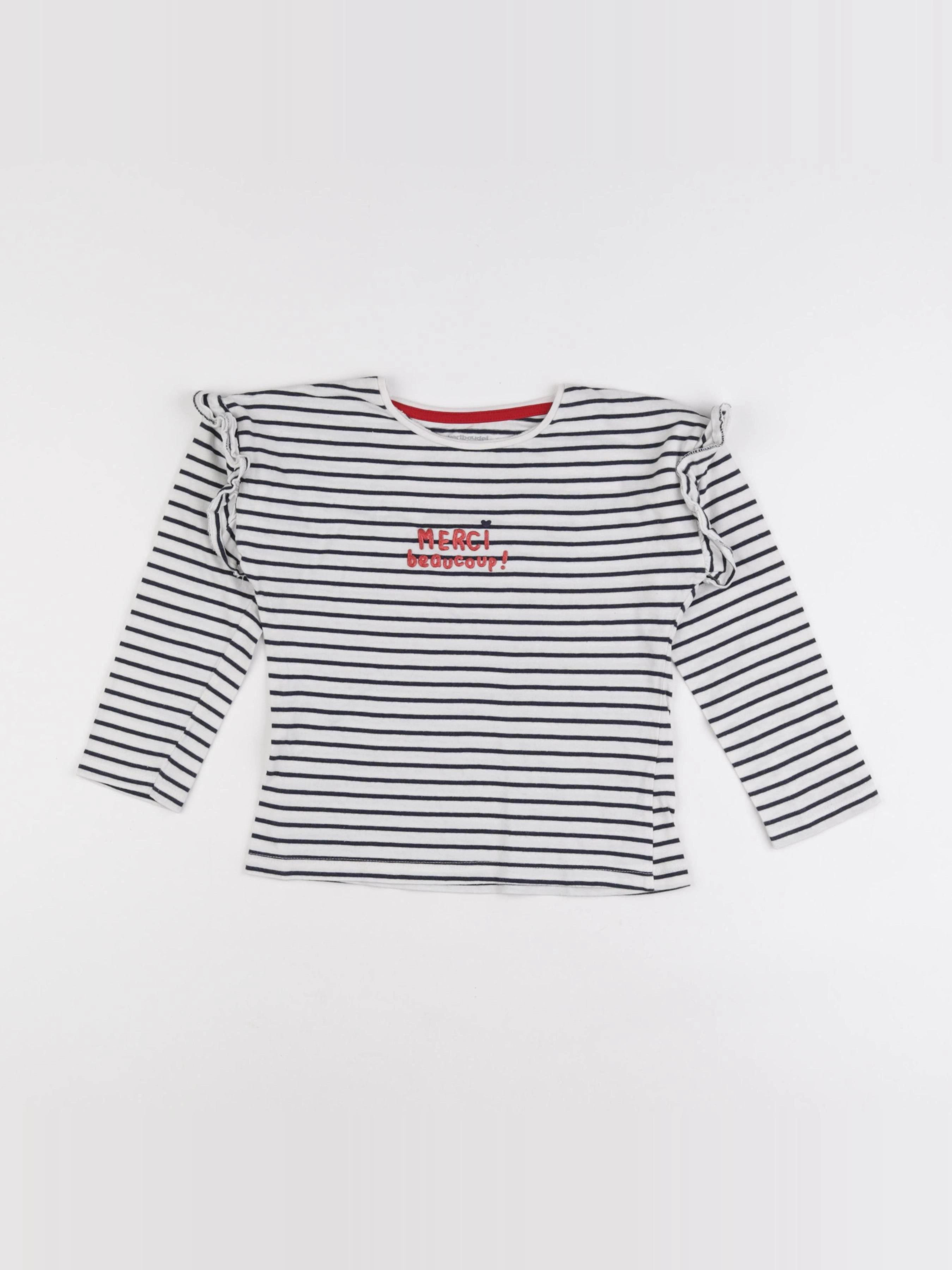 Vertbaudet - tee-shirt bleu - 6 ans