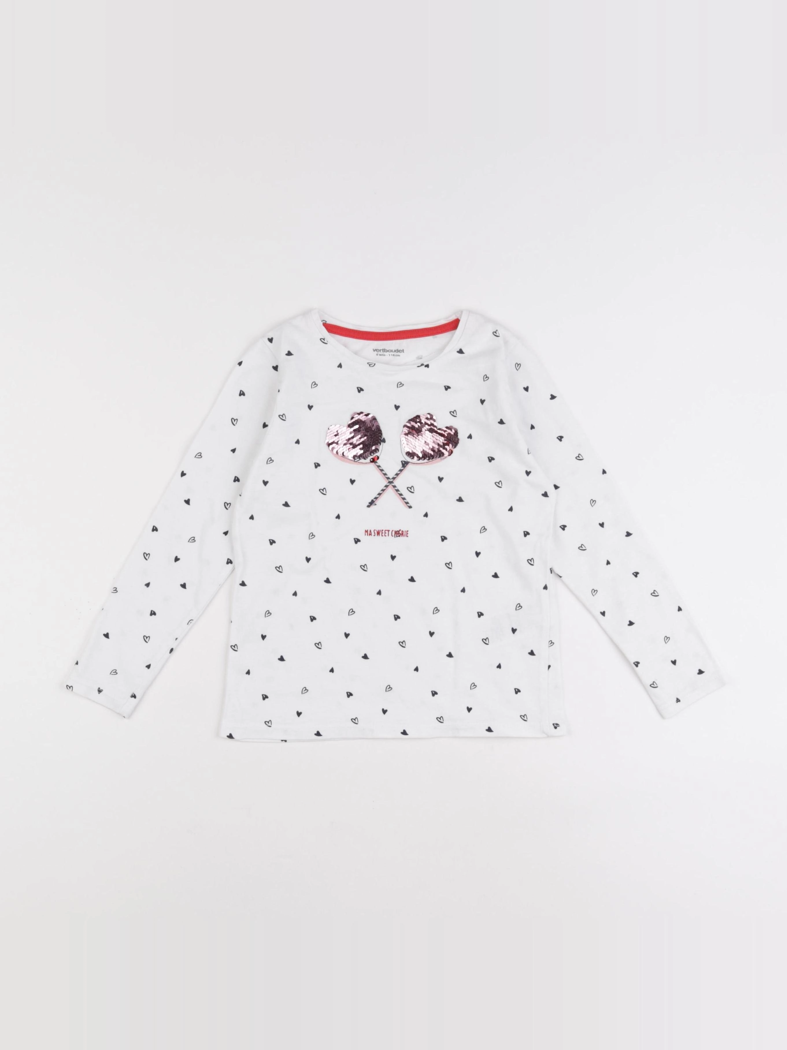Vertbaudet - tee-shirt bleu - 6 ans