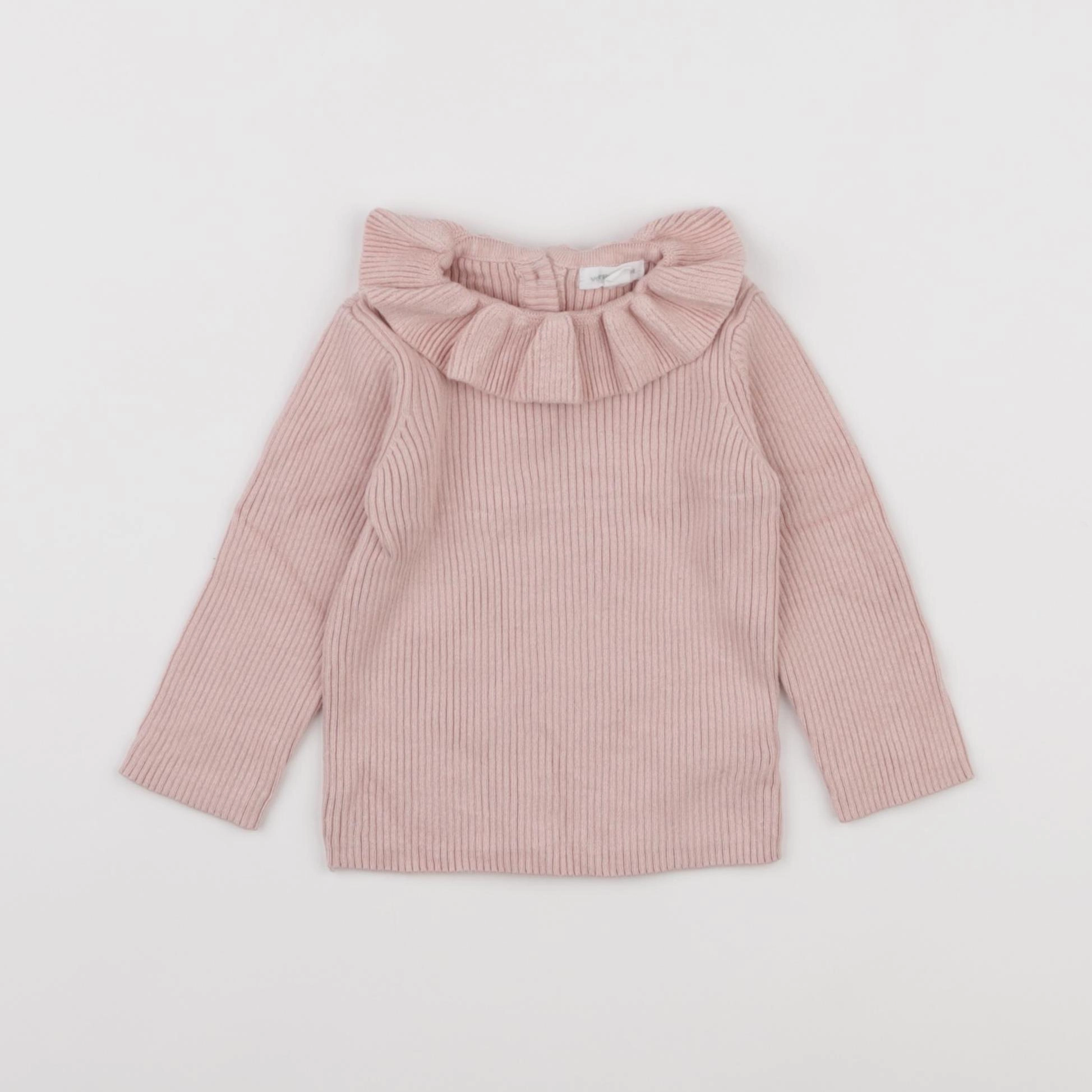 Vertbaudet - pull rose - 9 mois