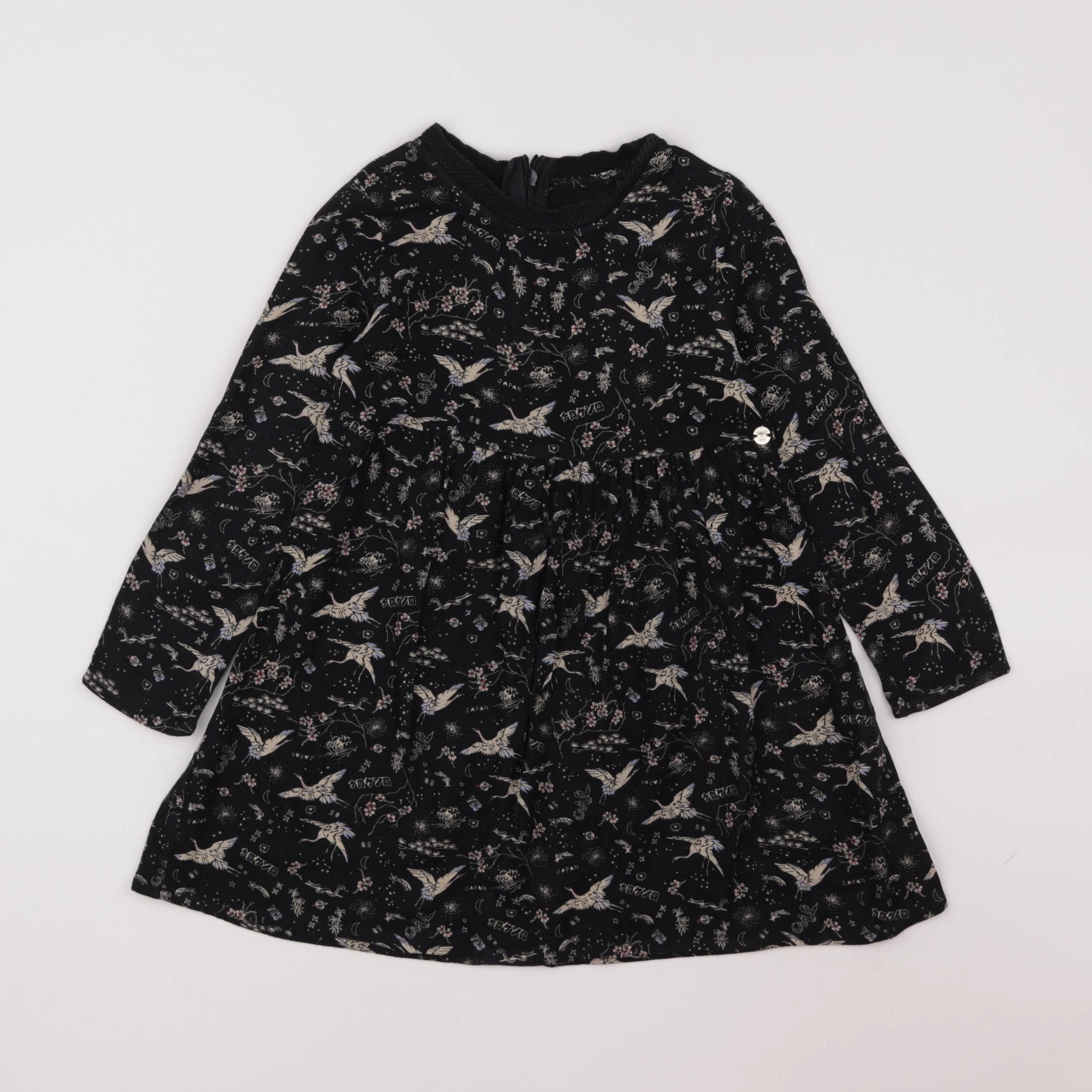 IKKS - robe noir - 4 ans