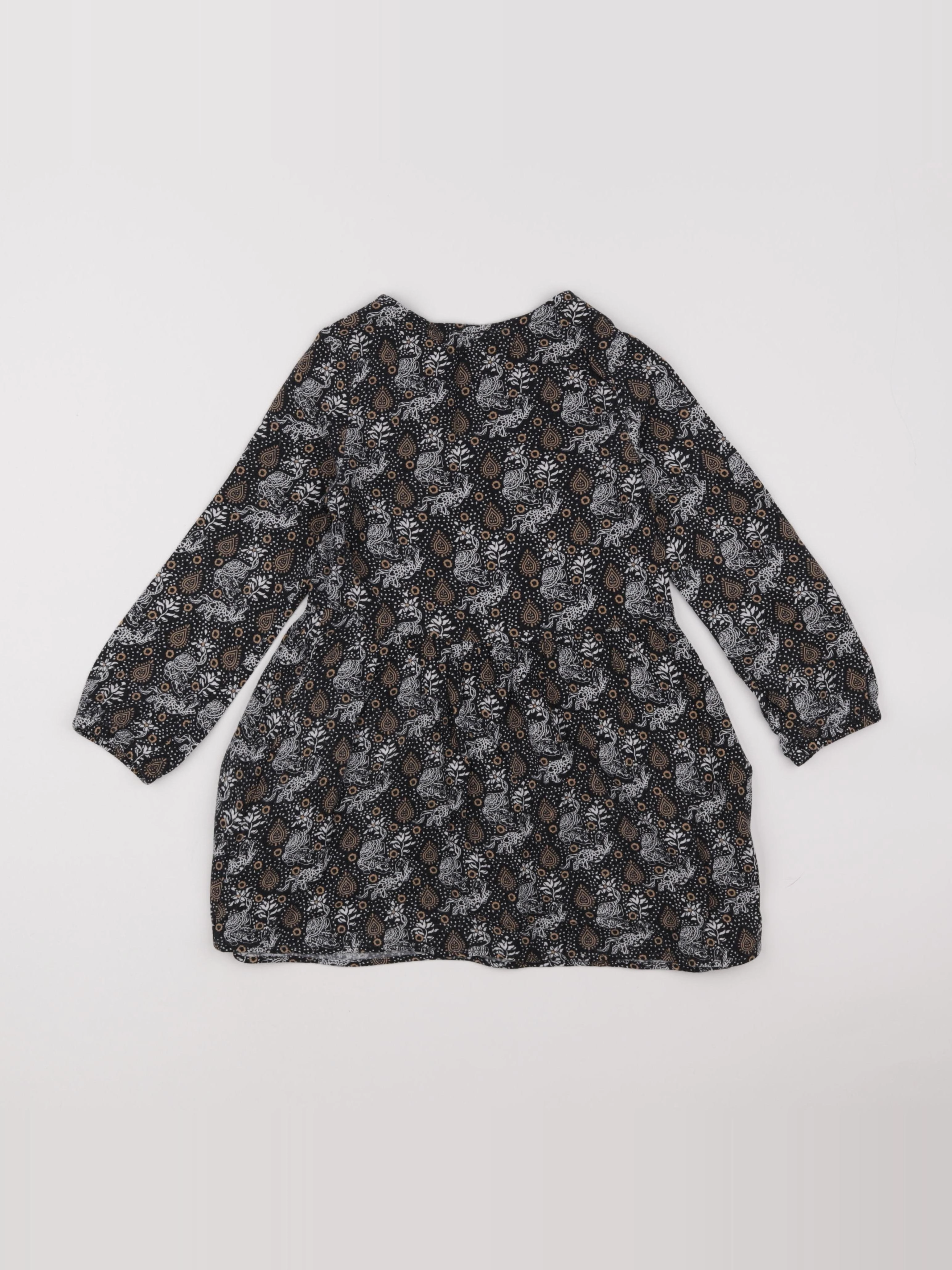 IKKS - robe noir, marron - 5 ans
