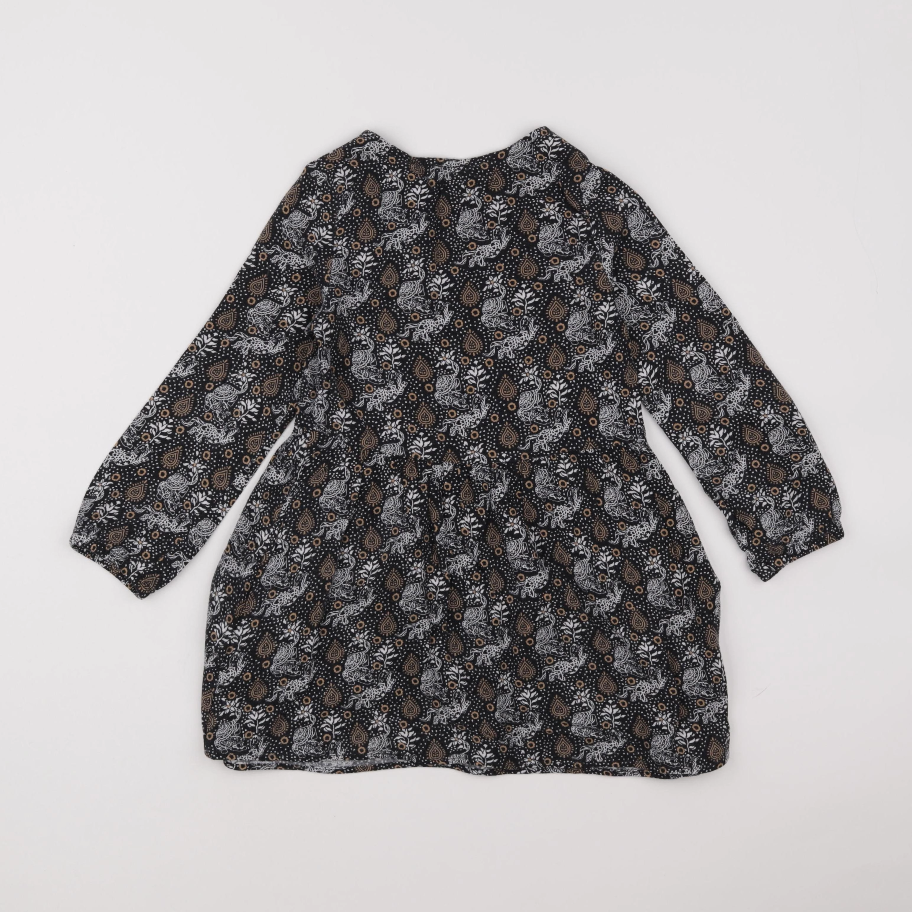 IKKS - robe noir, marron - 5 ans