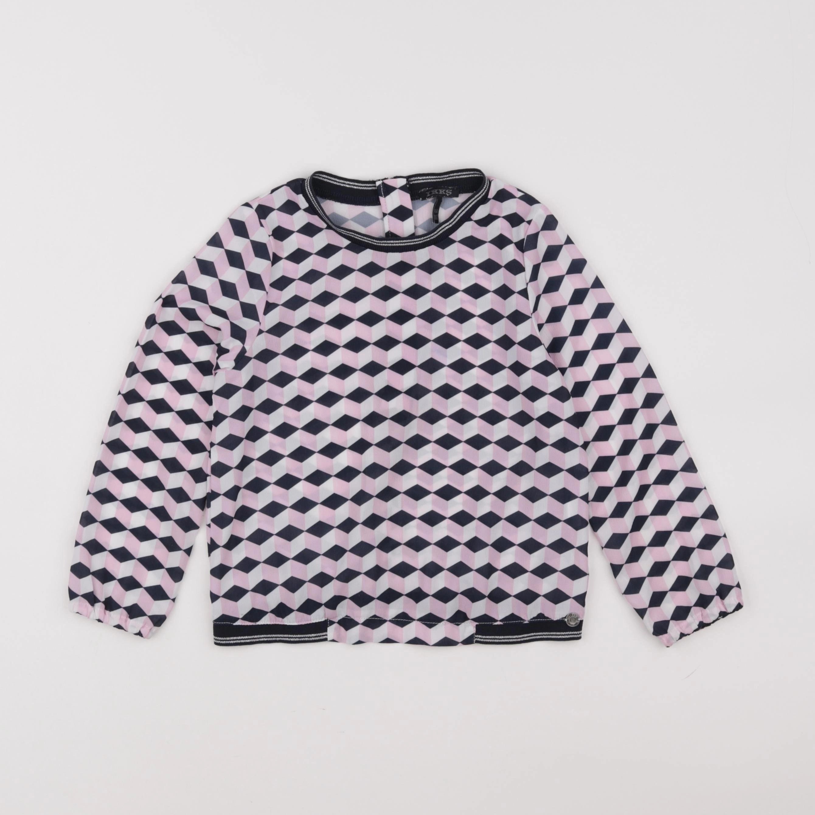 IKKS - tee-shirt bleu, rose - 4 ans