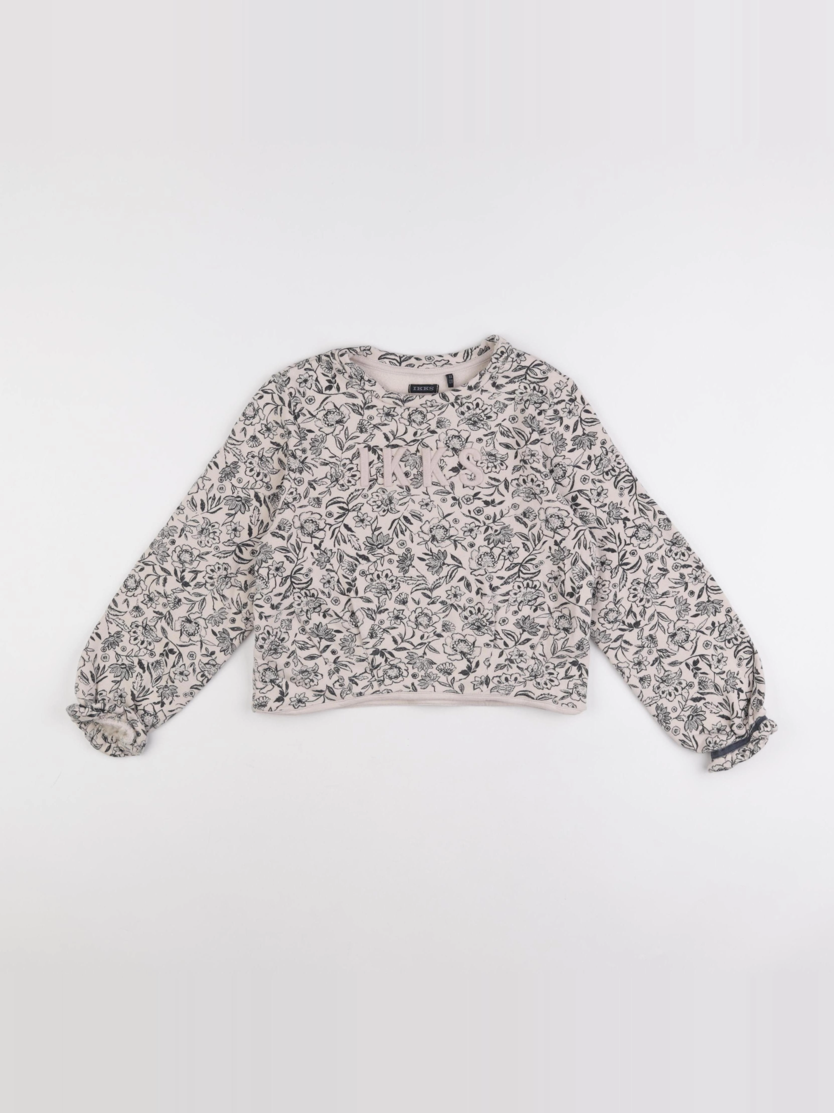 IKKS - sweat beige - 8 ans
