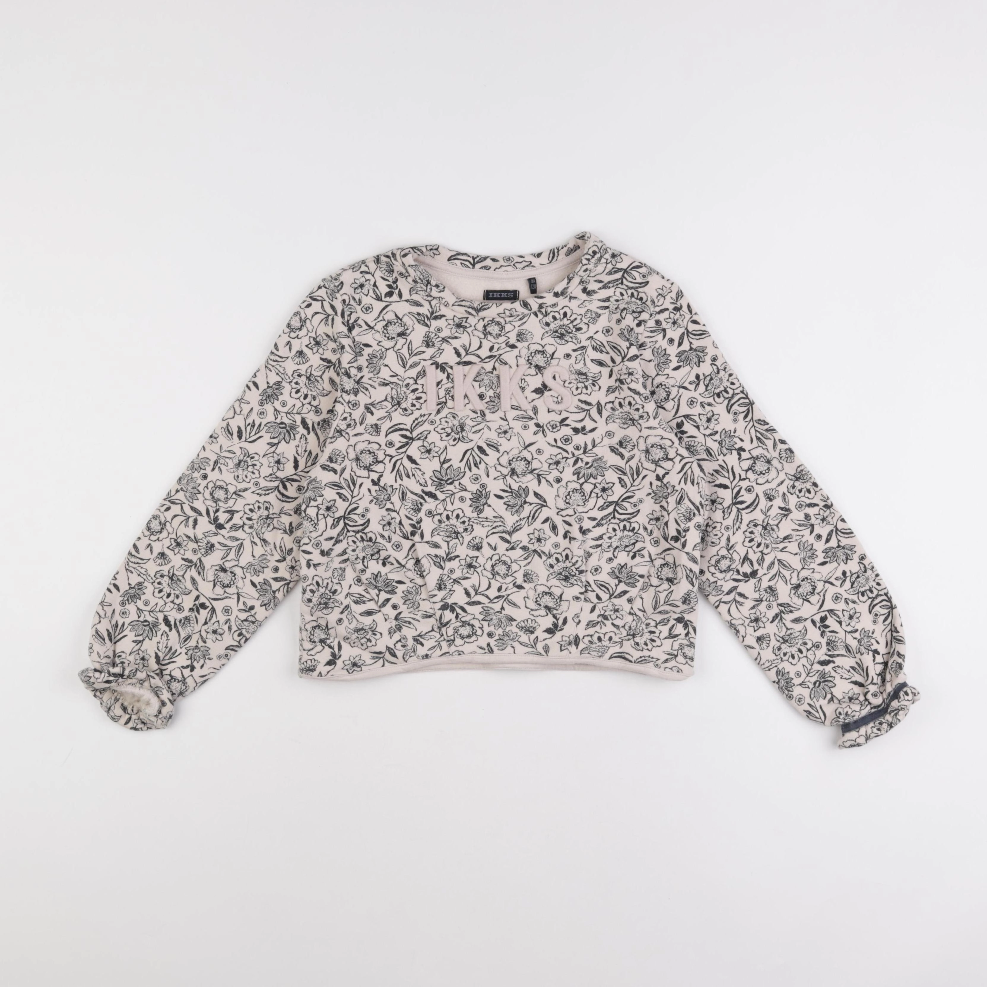 IKKS - sweat beige - 8 ans