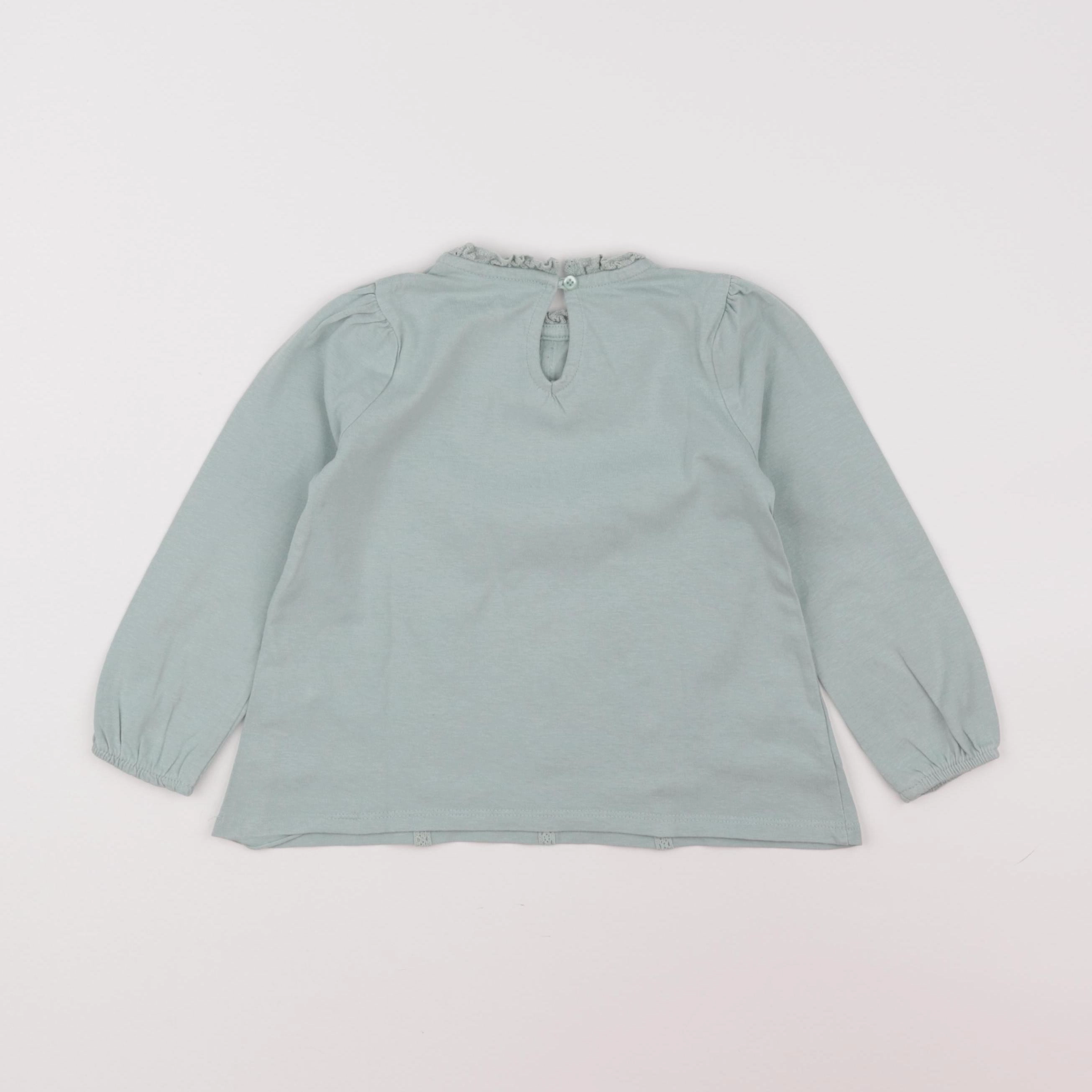 Vertbaudet - tee-shirt vert - 3 ans
