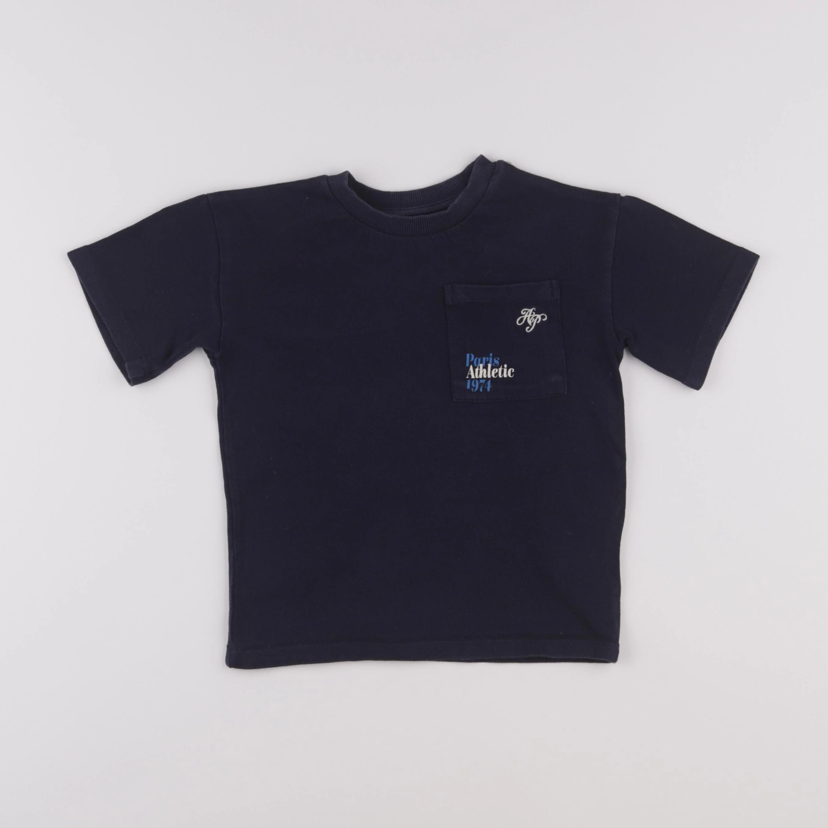 H&M - tee-shirt bleu - 2/4 ans