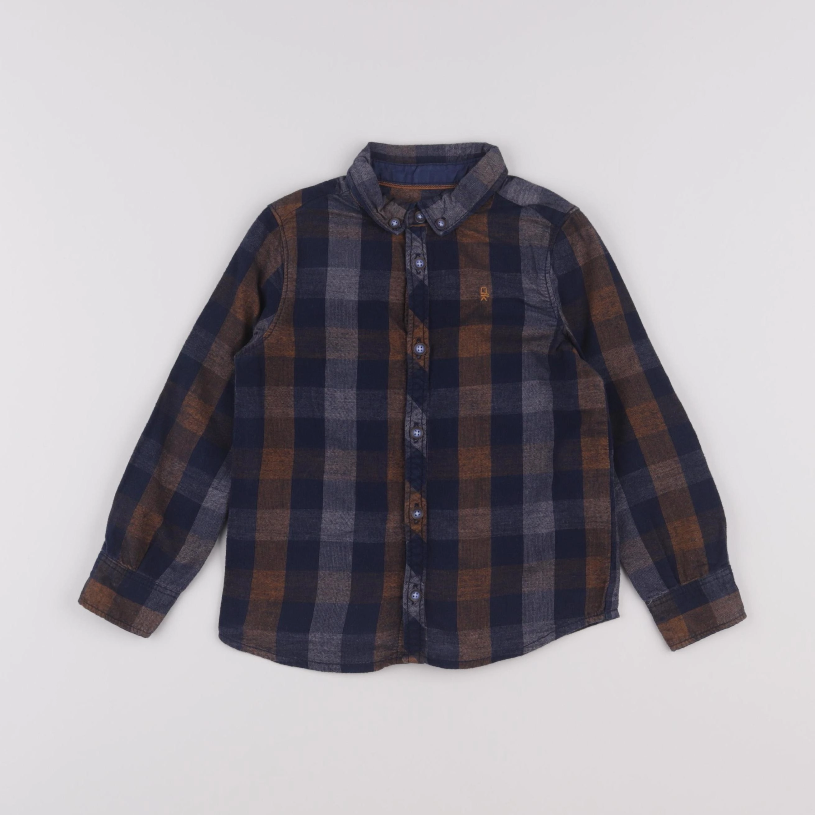 Okaidi - chemise bleu, marron - 4 ans