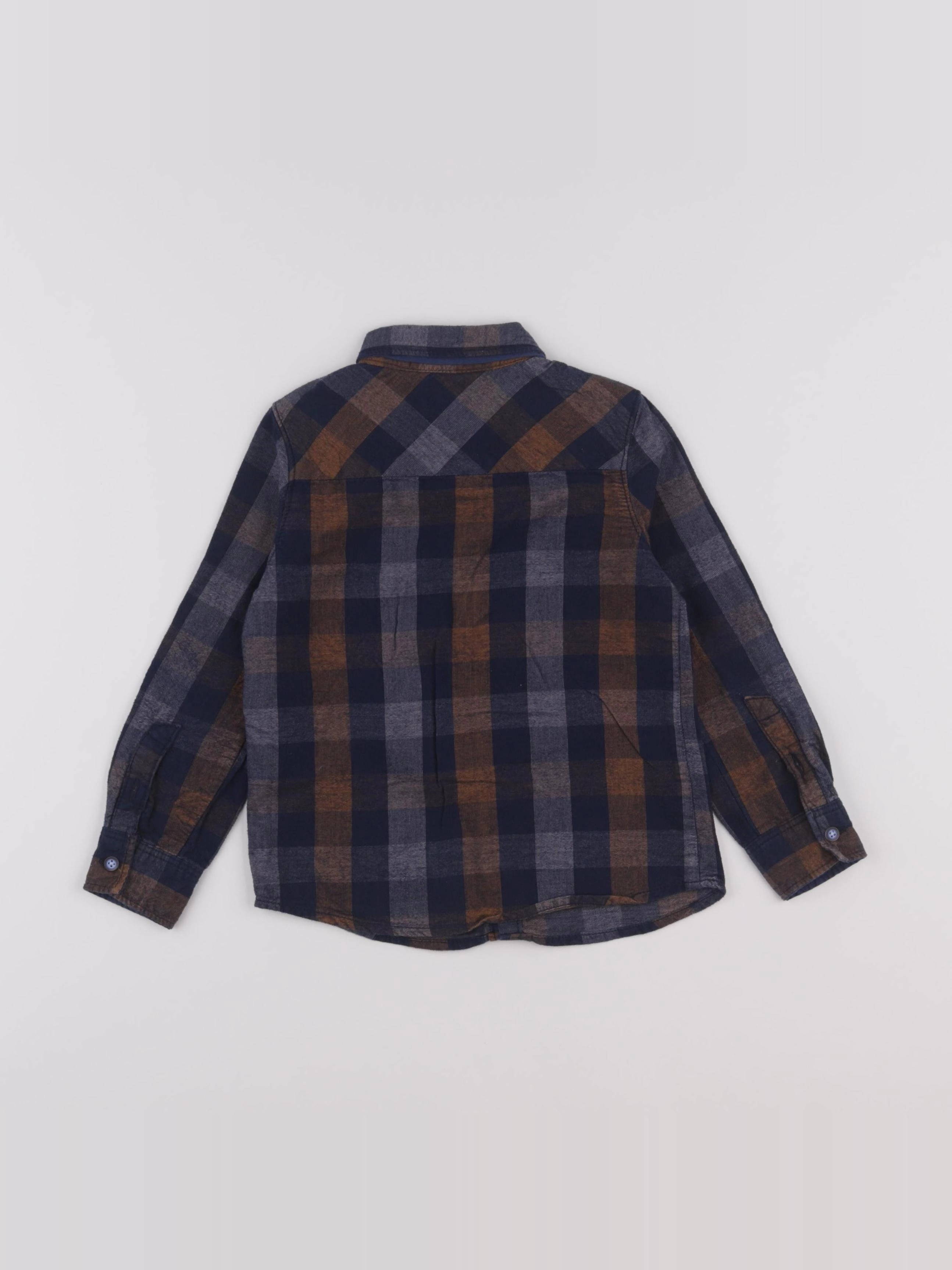 Okaidi - chemise bleu, marron - 4 ans