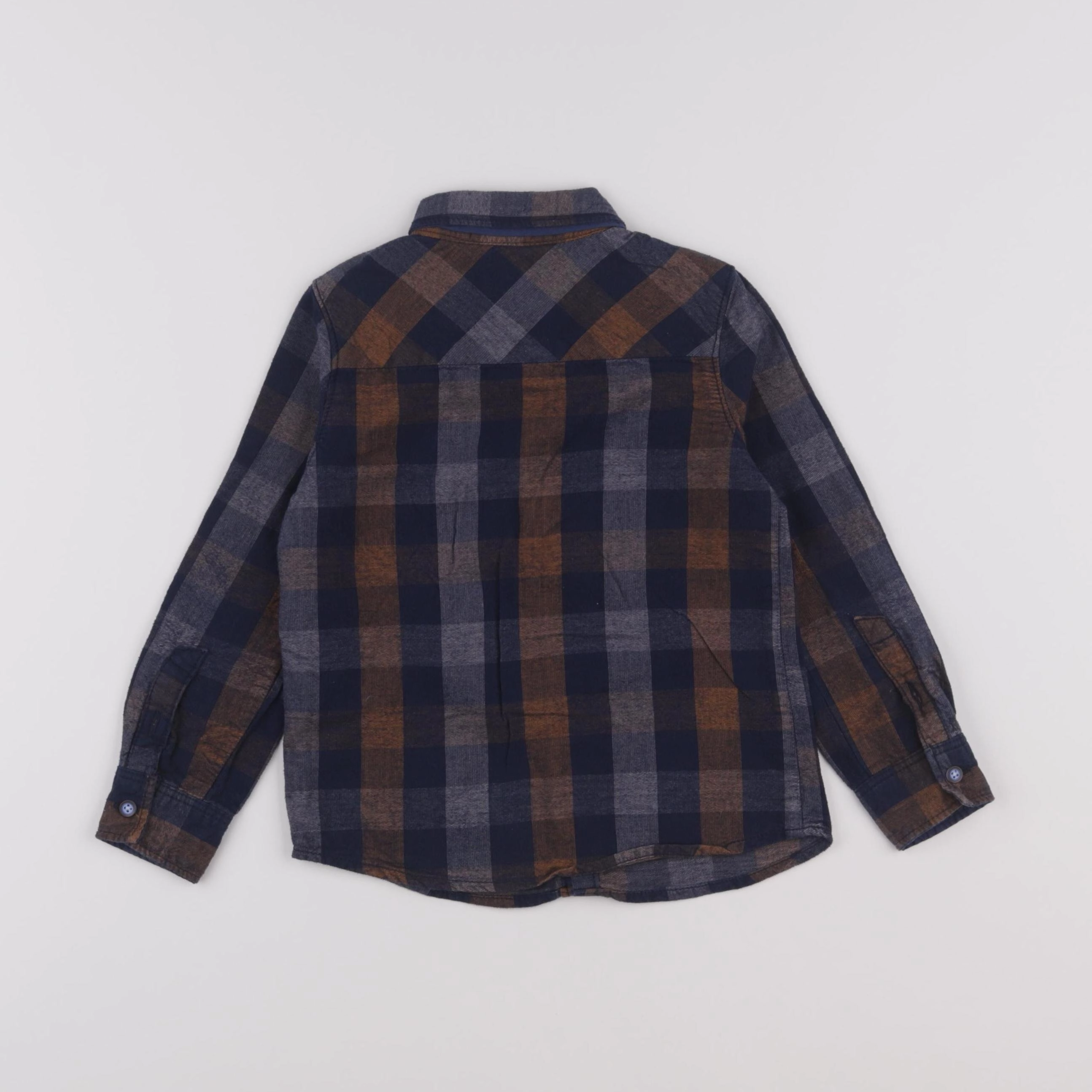 Okaidi - chemise bleu, marron - 4 ans