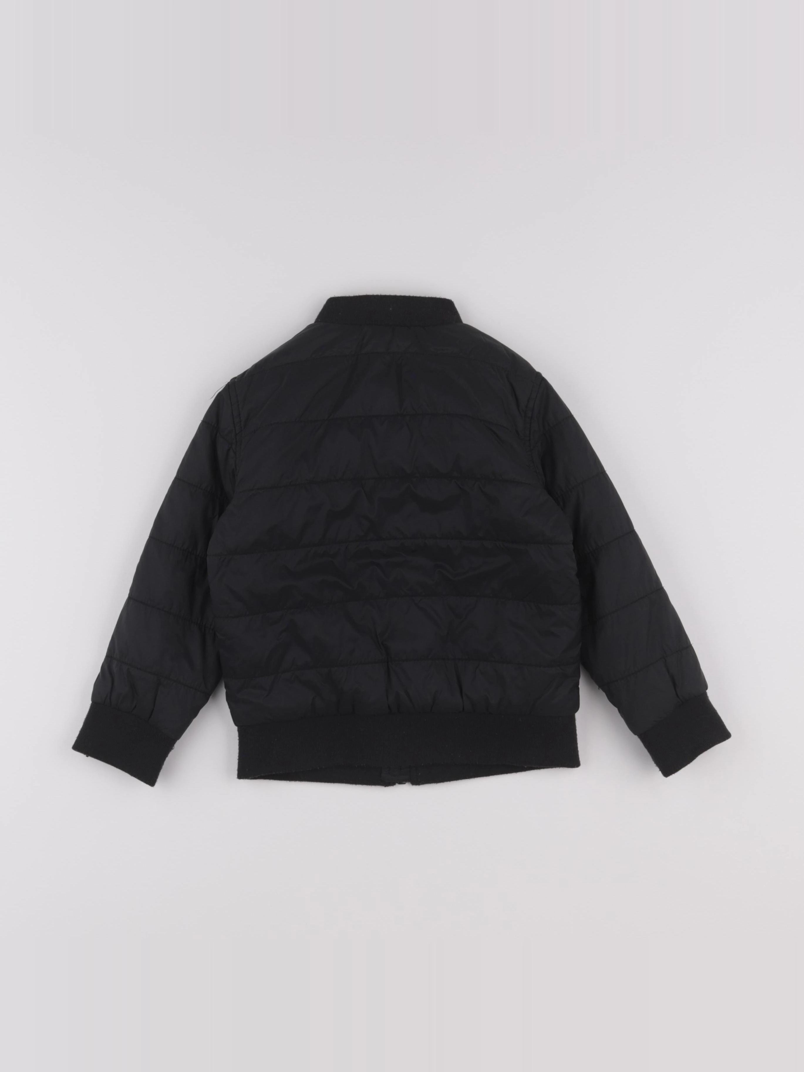 H&M - veste noir - 3/4 ans