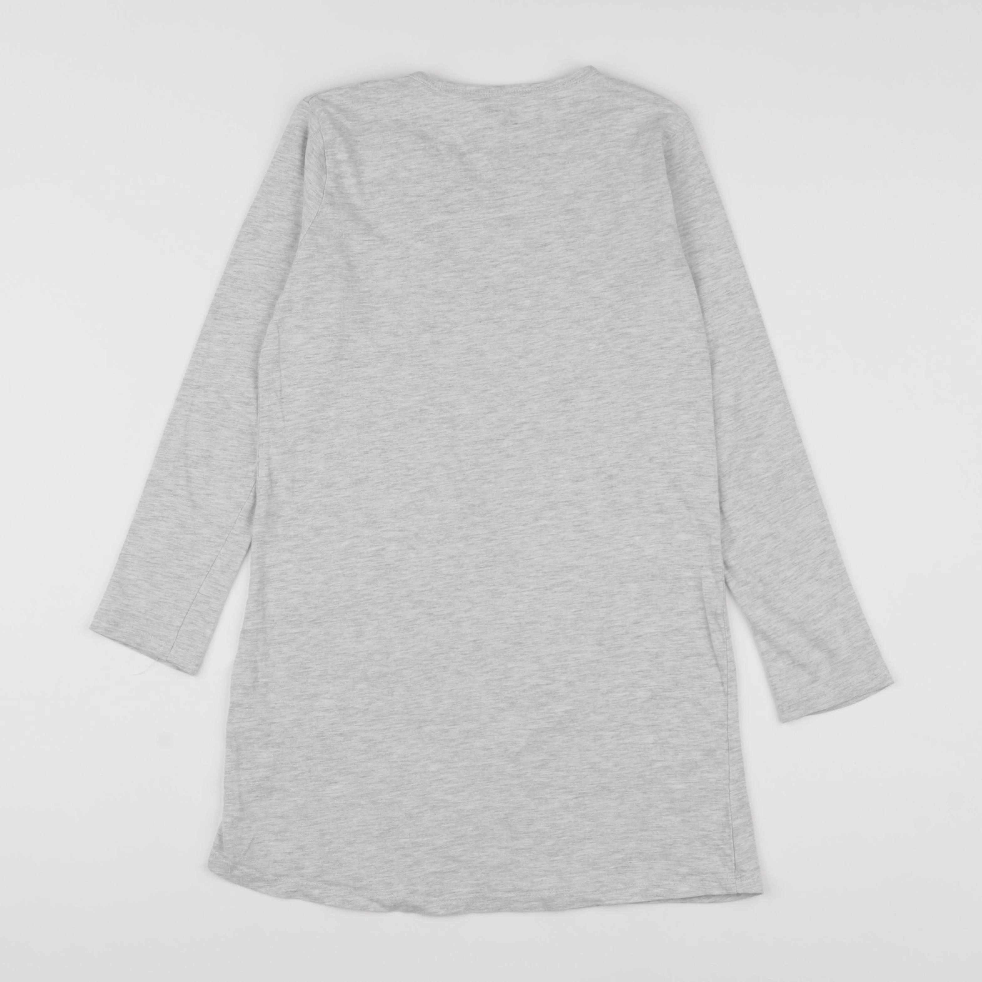 Vertbaudet - chemise de nuit coton gris - 10 ans