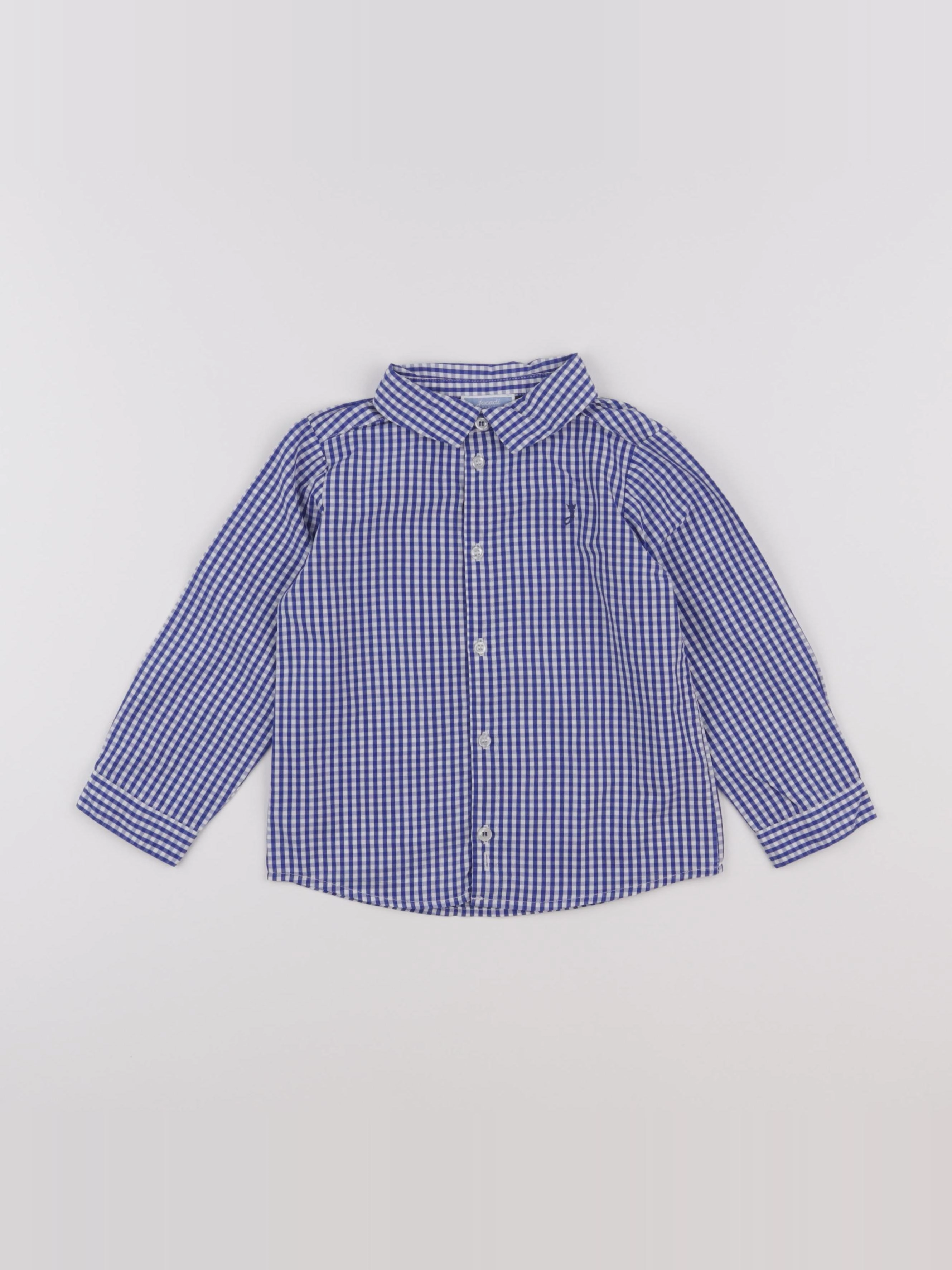 Jacadi - chemise bleu, blanc - 36 mois