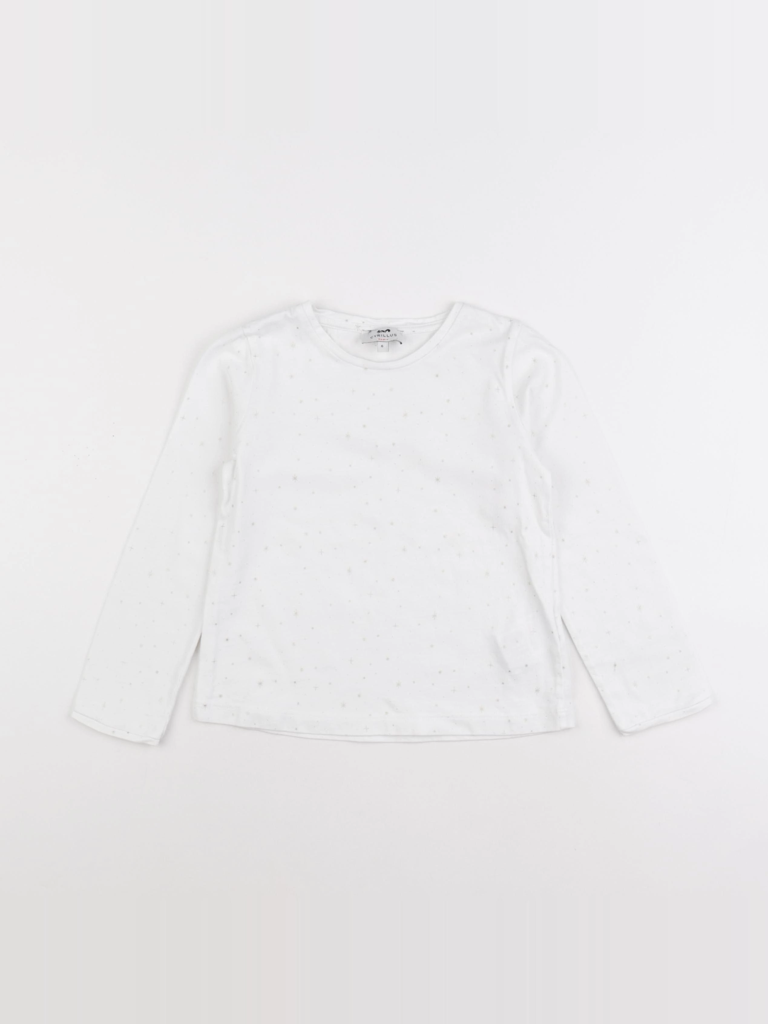 Cyrillus - tee-shirt blanc - 6 ans