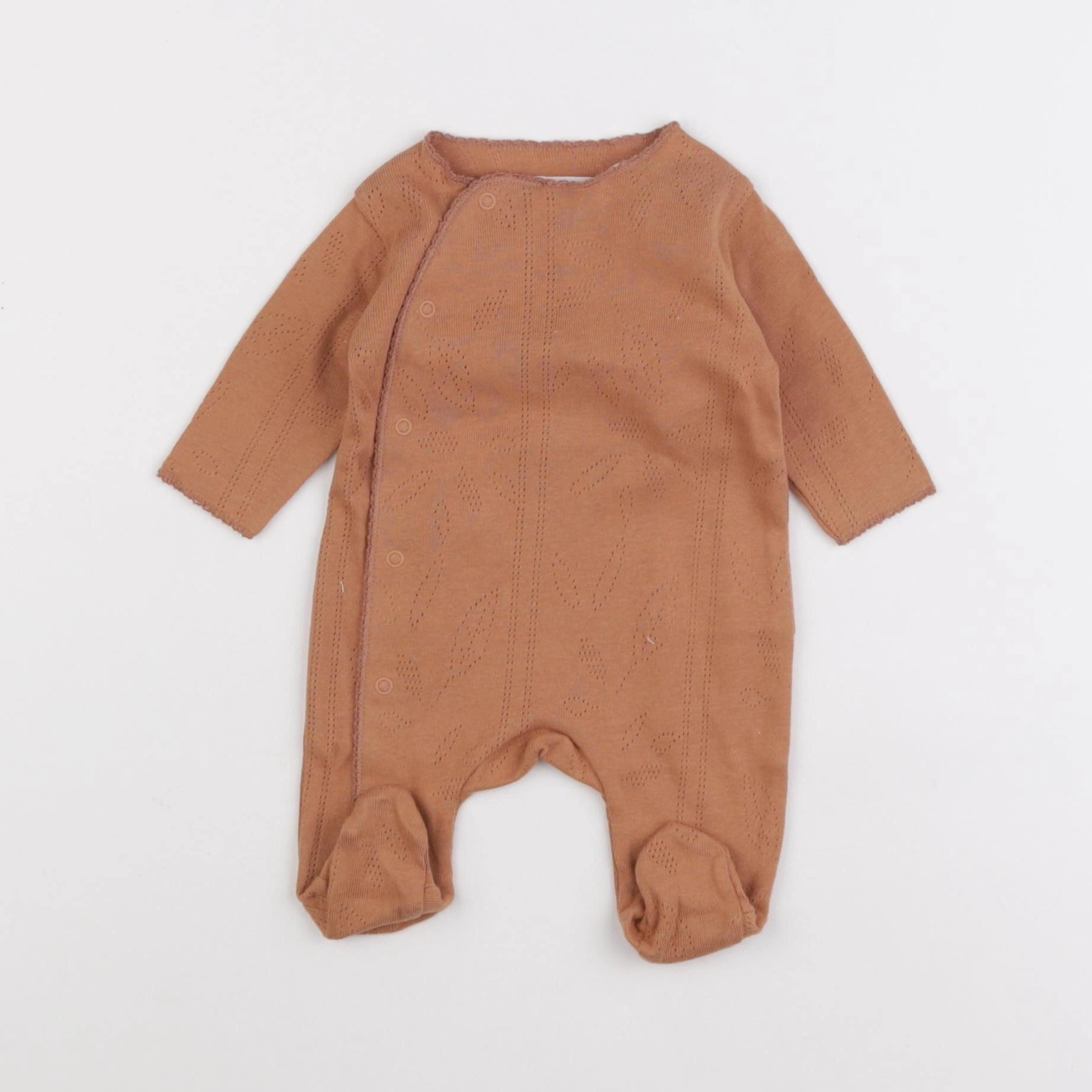 Play Up - pyjama coton marron - 0 mois