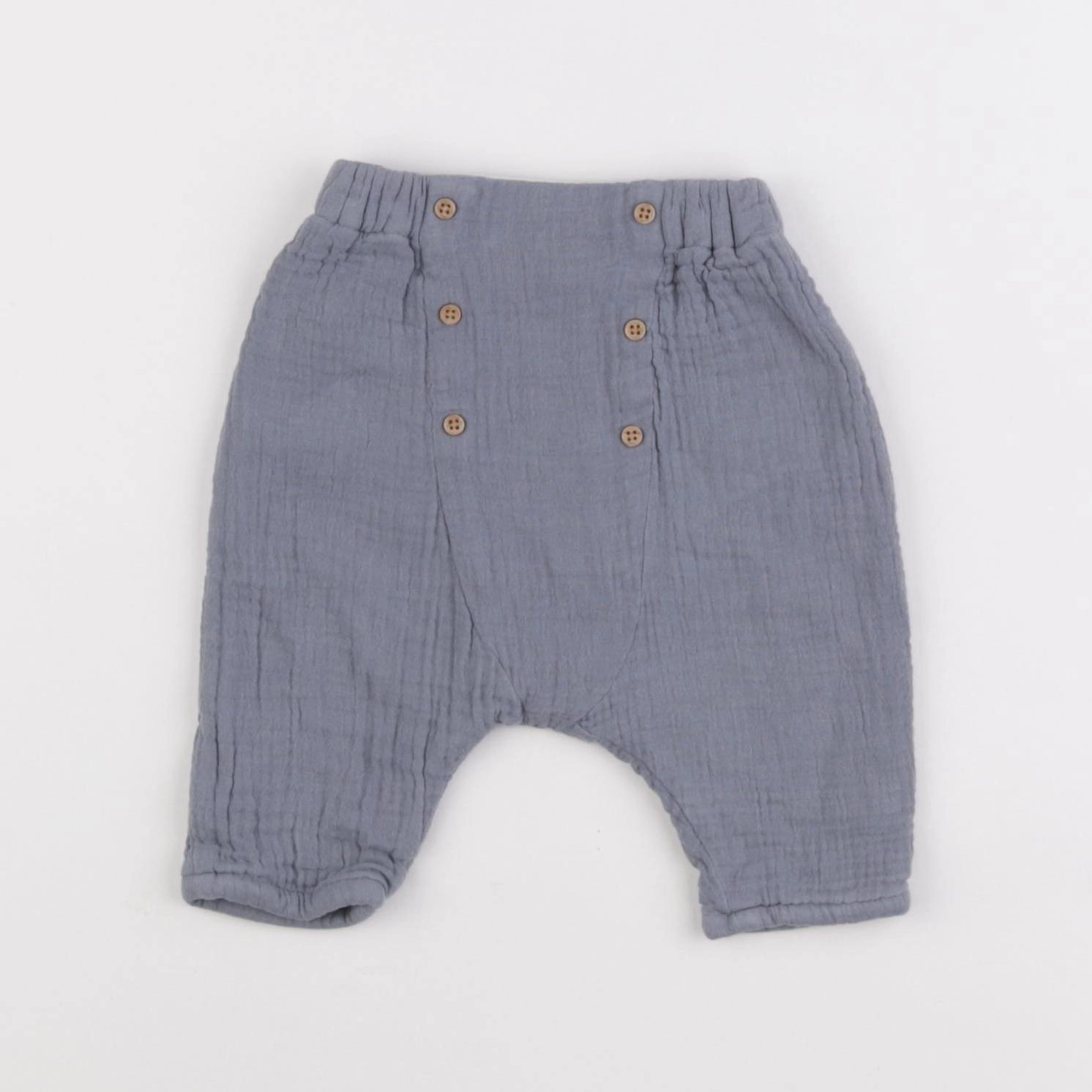 Vertbaudet - sarouel bleu - 1 mois