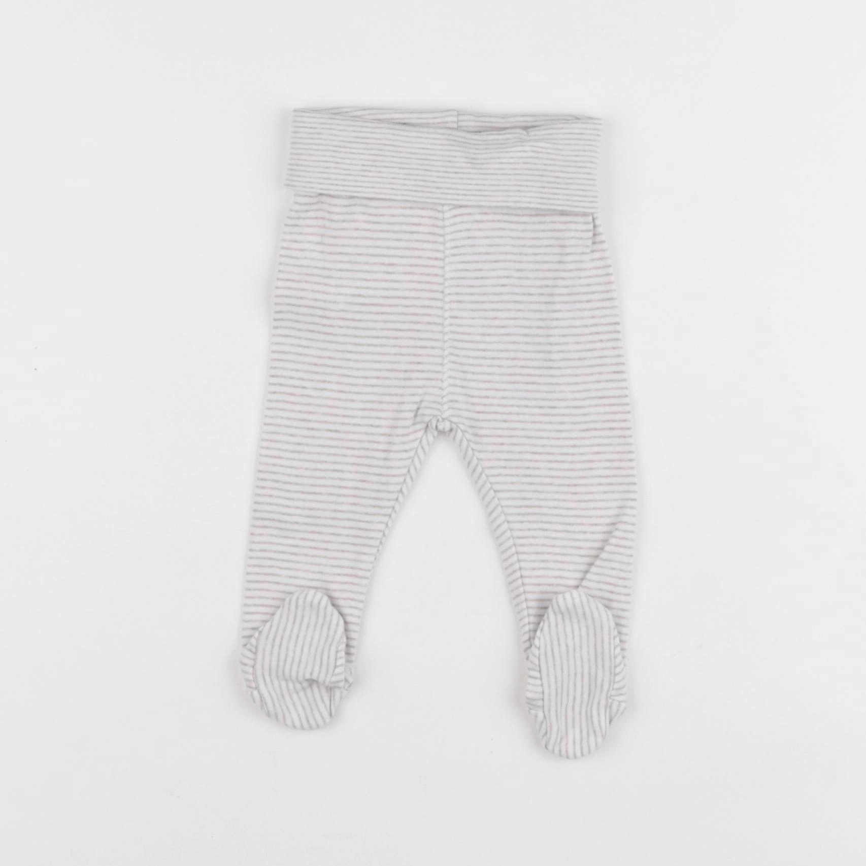 H&M - legging gris - 1/2 mois
