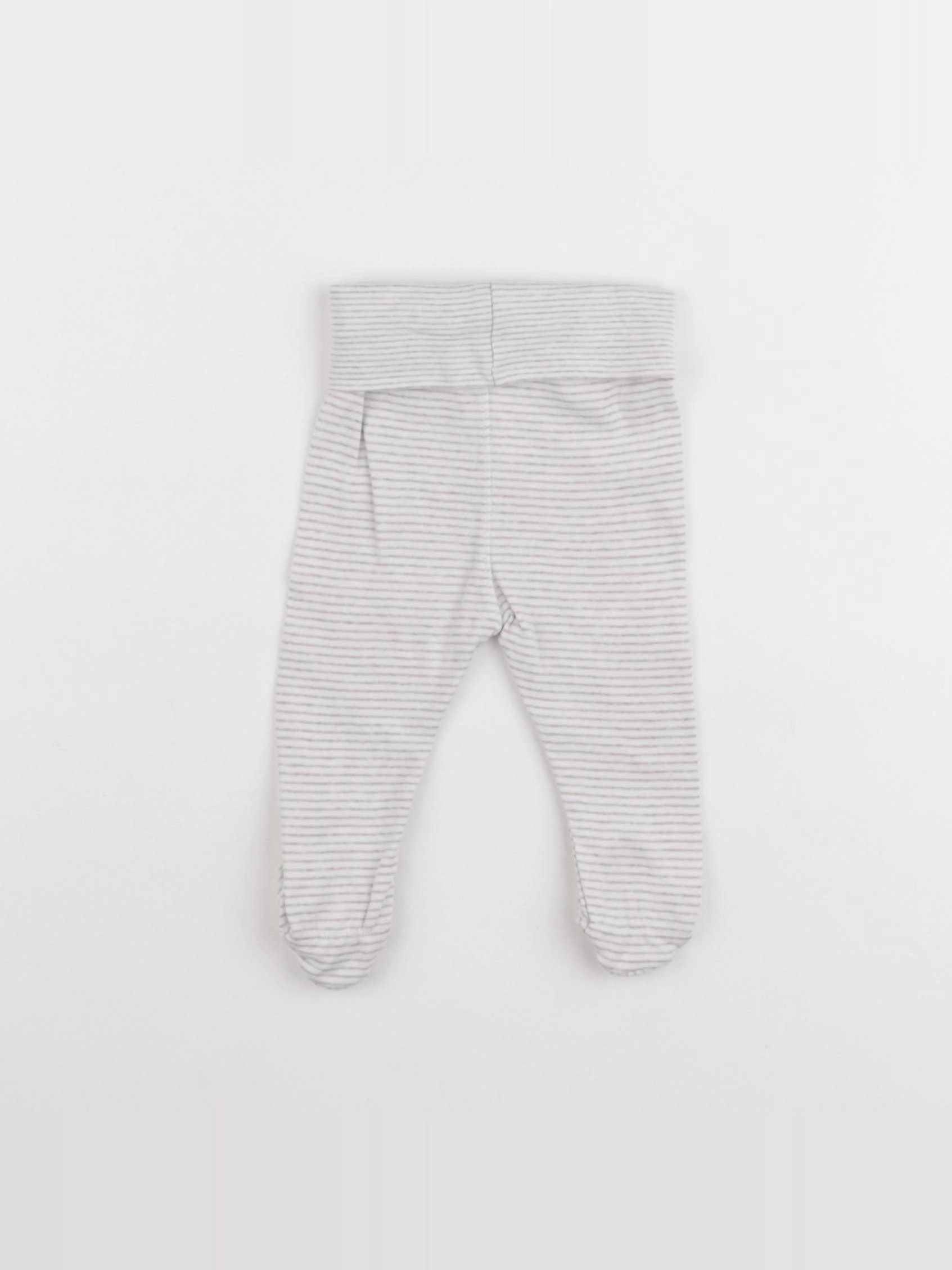 H&M - legging gris - 1/2 mois