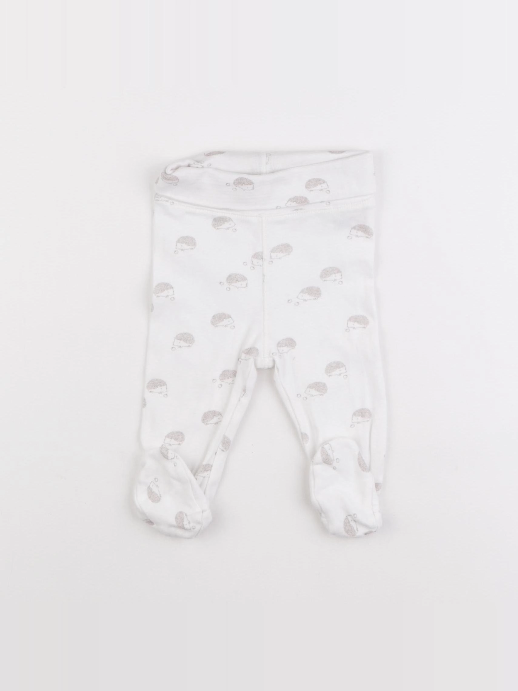 H&M - legging blanc - 2/4 mois